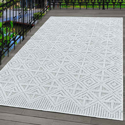 Outdoorteppich Boho-Design, Carpettex, Läufer, Höhe: 10 mm, Outdoor Teppich Boho Design Skandinavisch Stil Küchen Balkon Terrasse