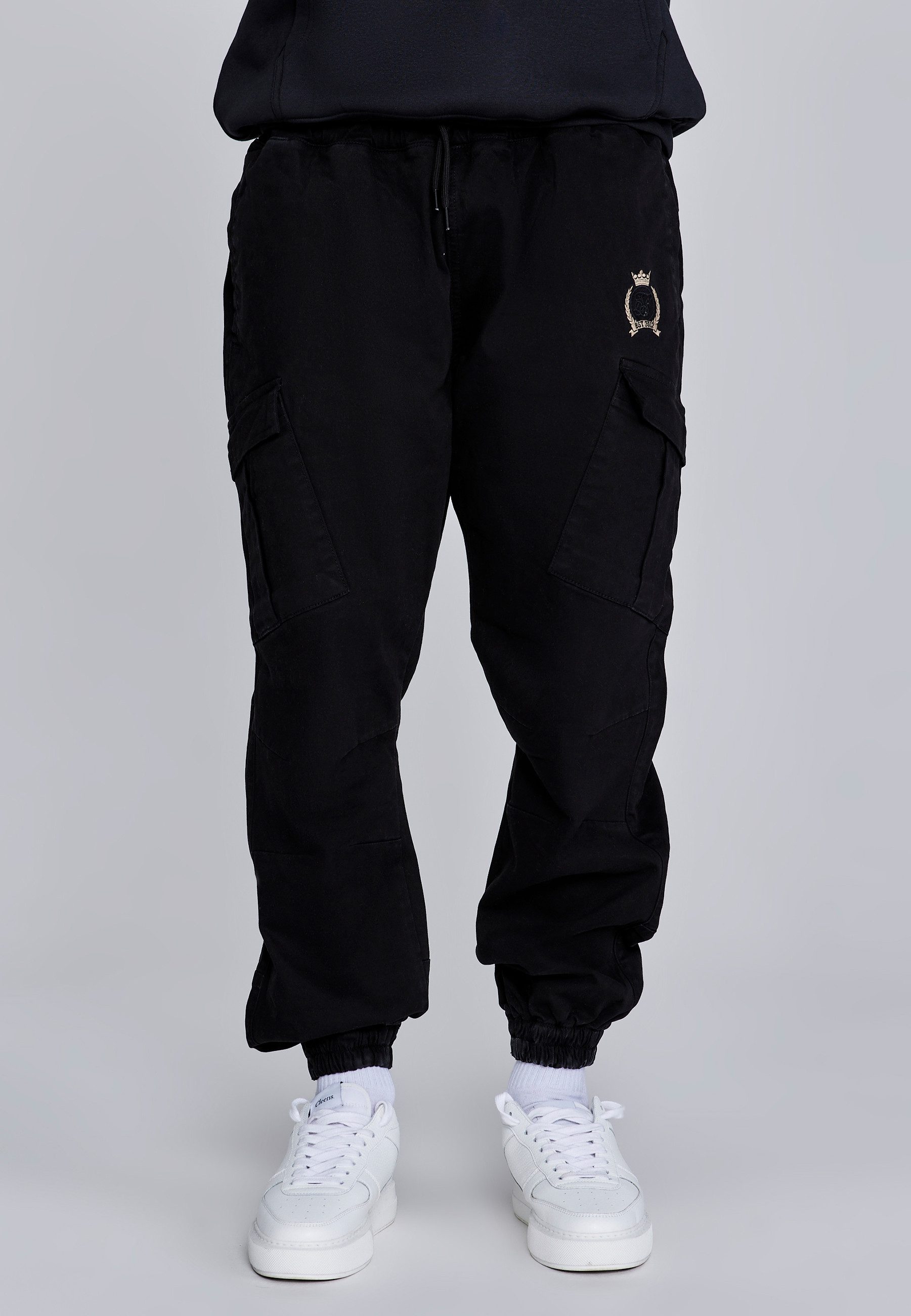 Cargohose SikSilk Herren Regular Fit Cargohose