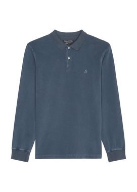 Marc O'Polo Langarm-Poloshirt im Washed-Look