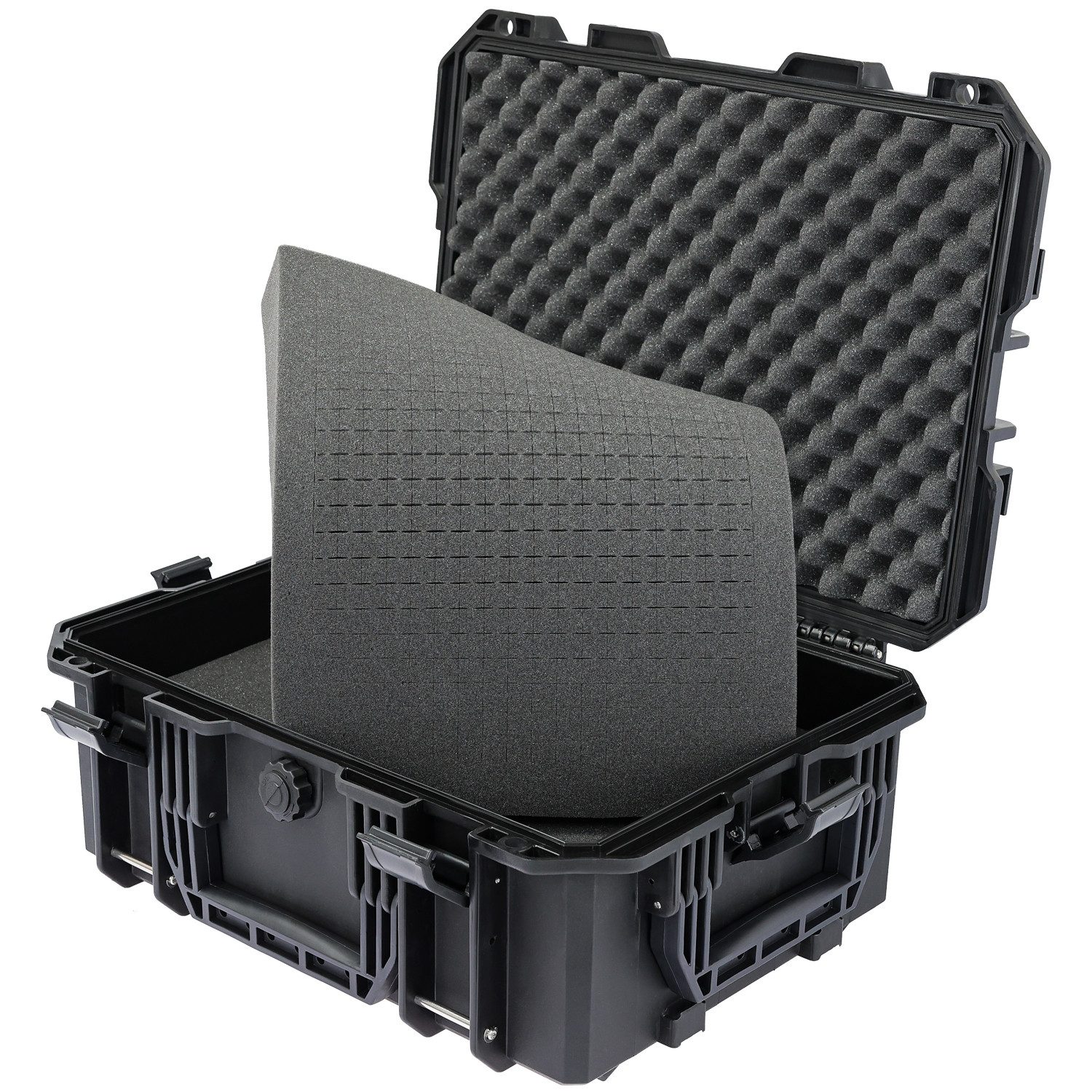 HMF Fotorucksack 15401-02 Outdoor Kamerarucksack mit Rasterschaumstoff, Fotorucksack groß, 47,5 x 38 x 22,5 cm