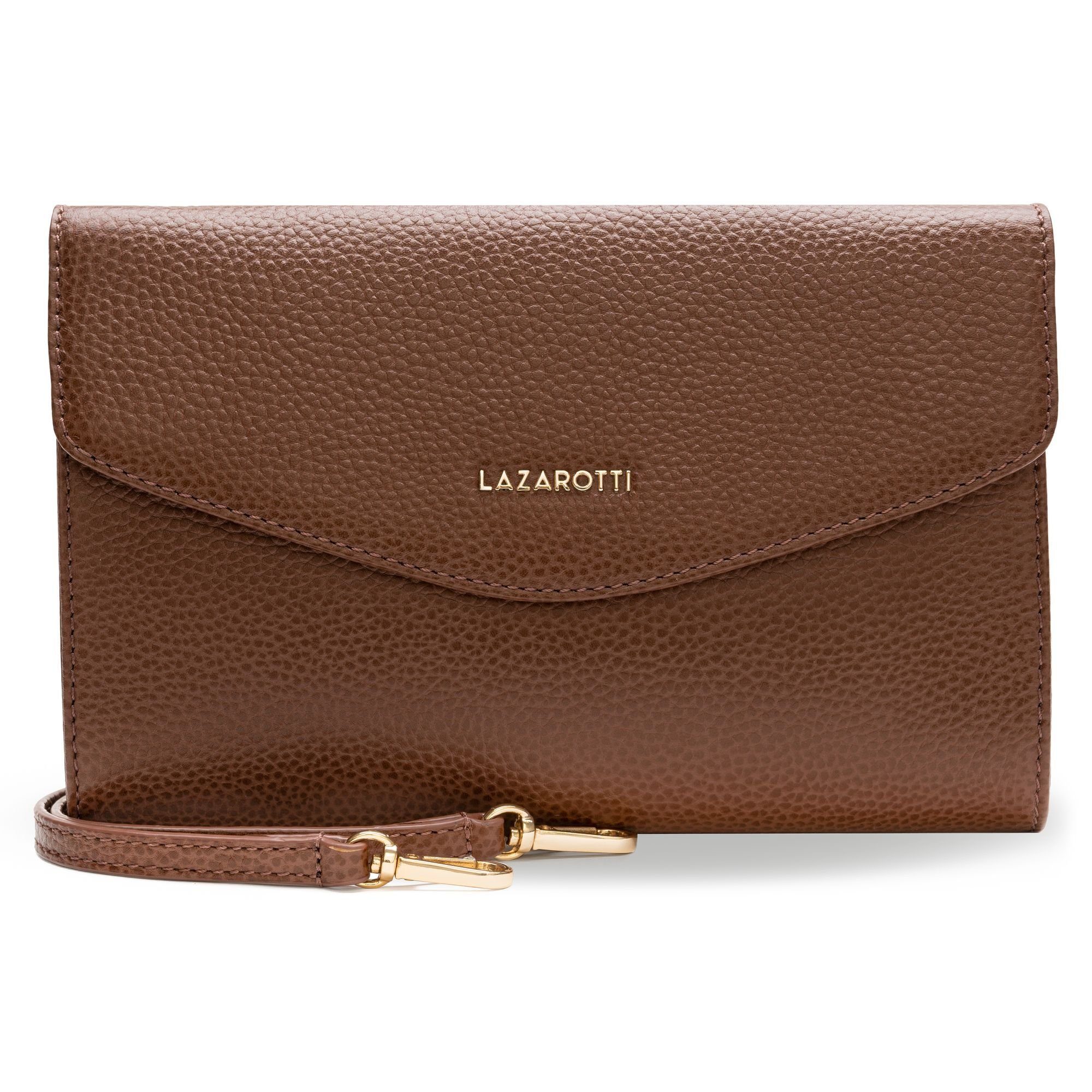 Lazarotti Clutch Bologna Leather, Leder brown