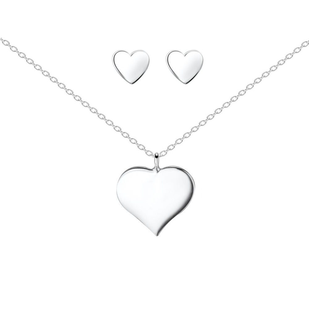 ALEXANDER YORK Schmuckset HERZ, 4-tlg. (Kette günstig online kaufen