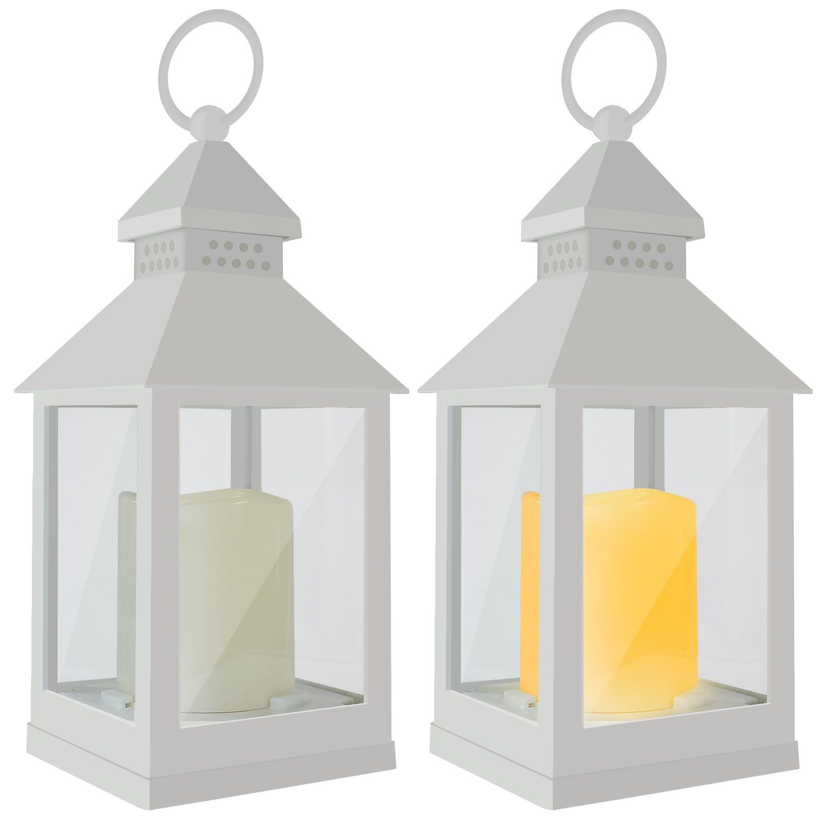 EAXUS LED Laterne Windlicht mit realistischem Flammeneffekt, LED fest integ günstig online kaufen