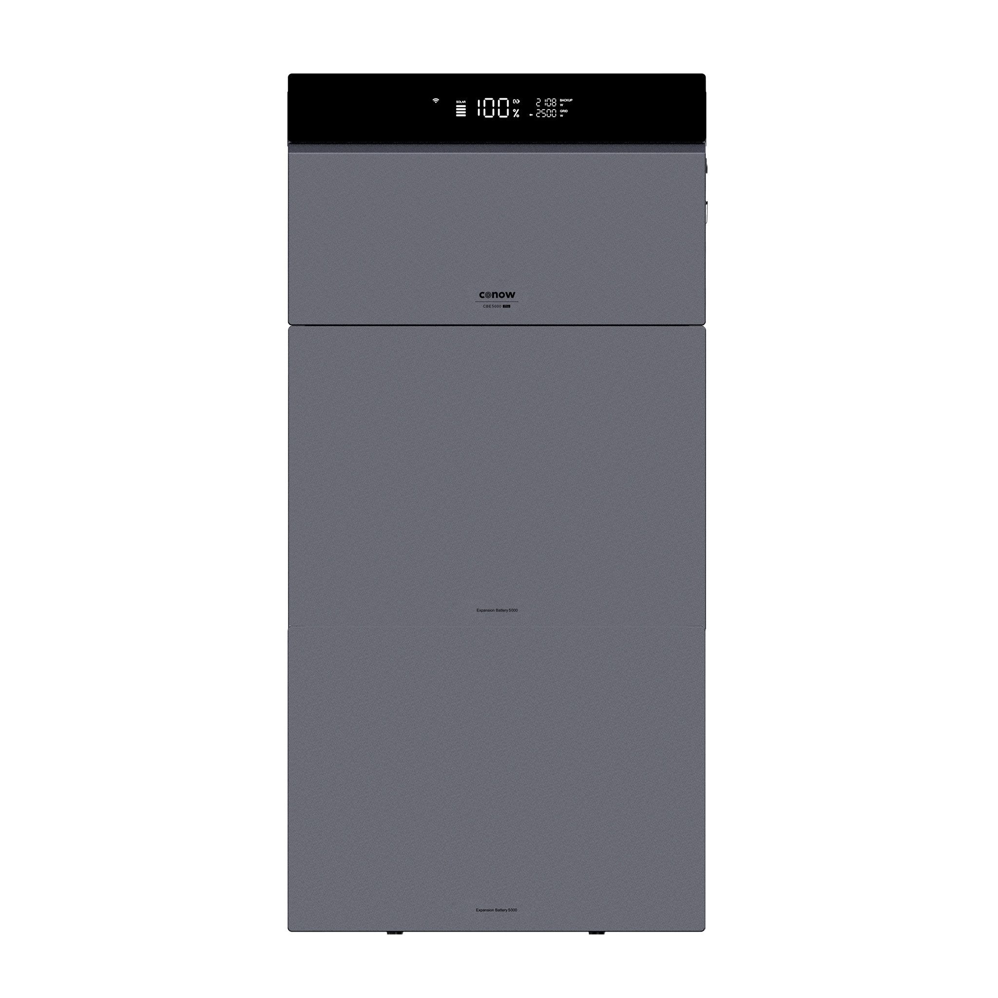 Conow Balkonkraftwerk Conow CBE2000 Pro All-in-one solarspeicher mit 5120Wh Zusatzakku IP65, (Set, Einzelgerät / Hauptgerät mit optionalen Erweiterungsbatterien), KI-Energiemanagement, 2kWh, 2500W 4 MPPT
