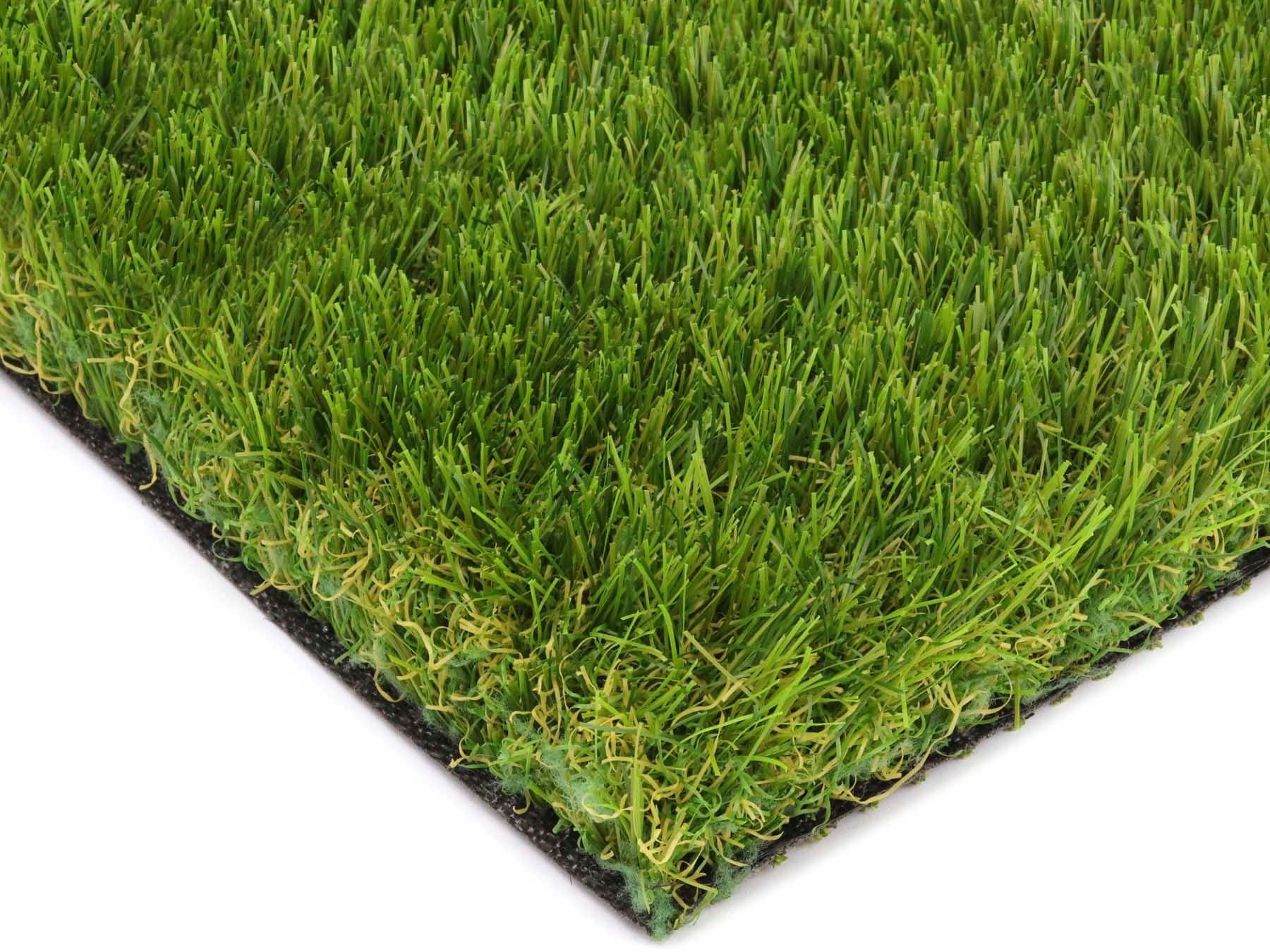 my home Kunstrasen Rasenteppich MERAN, Made in Netherlands, rechteckig, Höhe: 40 mm, natürliche Optik, wasserdurchlässig, für Balkon, Terrasse & Garten