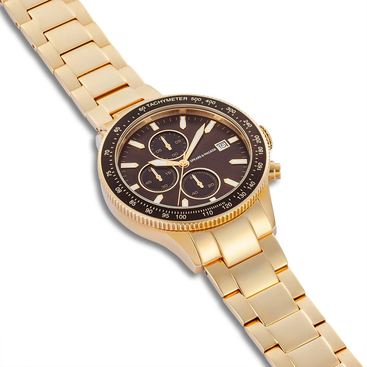Spears & Walker Chronograph gelbgold