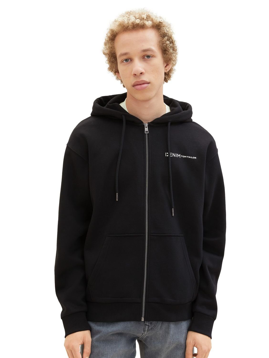 Denim TAILOR aus FULLZIP TOM Baumwollmix Hoodie 29999 Black