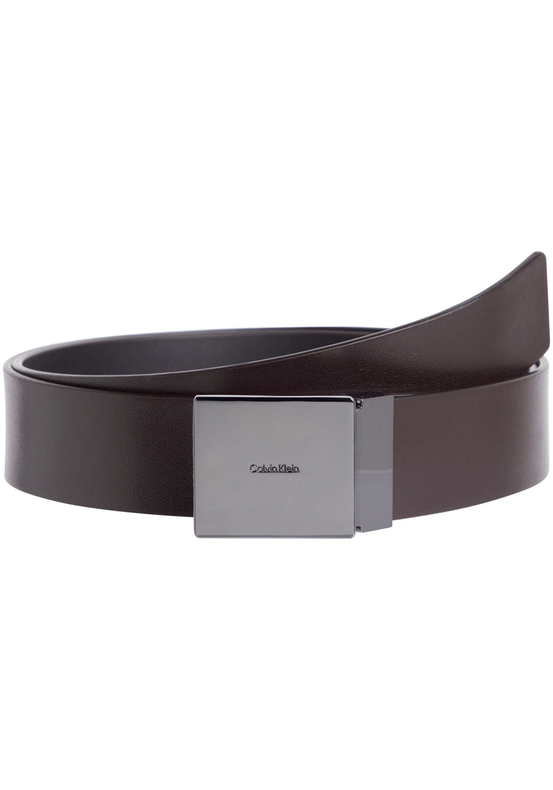 Calvin Klein Ledergürtel ADJ CASUAL PLAQUE günstig online kaufen