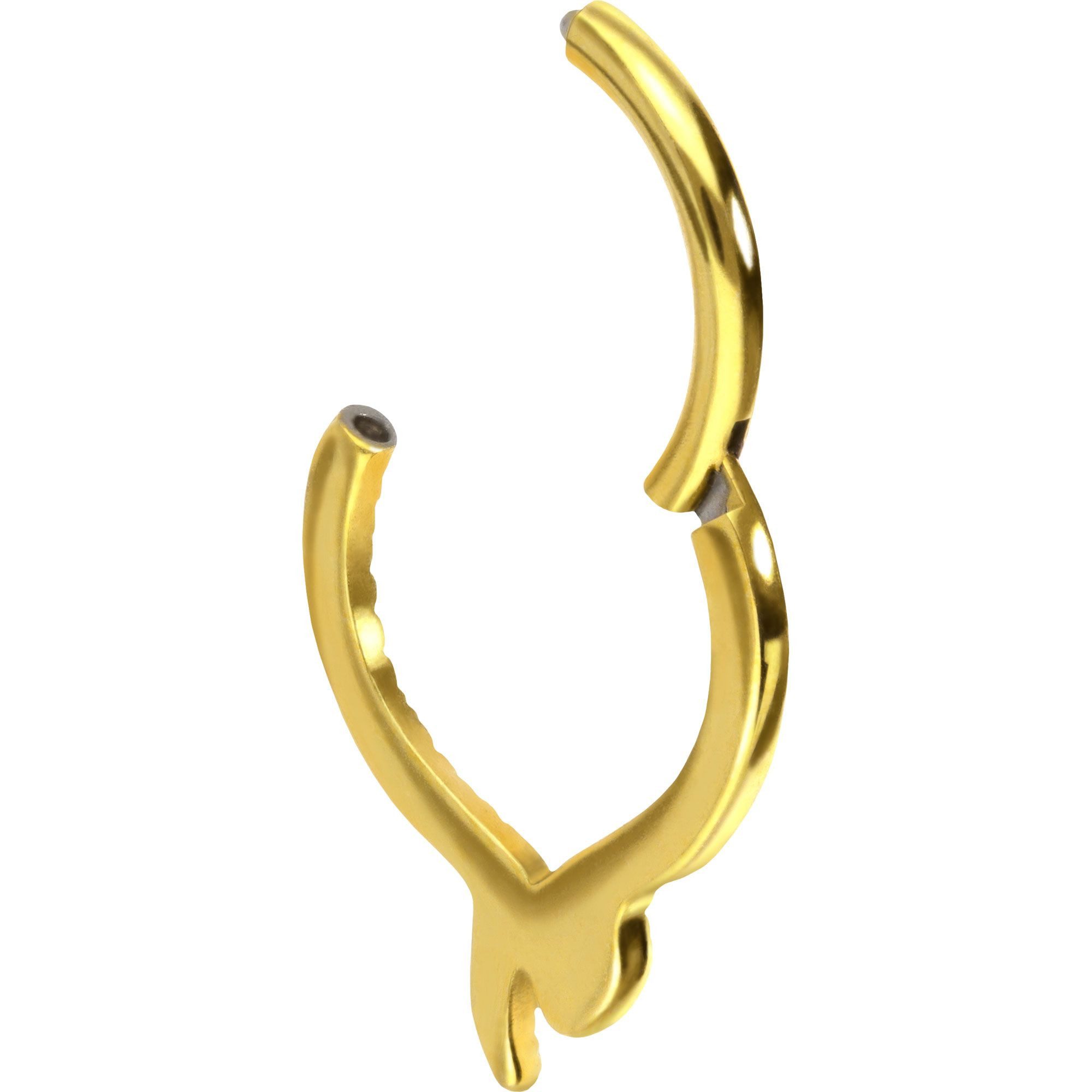PIERCINGLINE Nasenpiercing Titan Segmentring Clicker SCHLANGE Ohrpiercing Septum Nase (Clicker, 1-tlg), Ohrpiercing für Conch, Helix, Tragus, Daith, Lobe