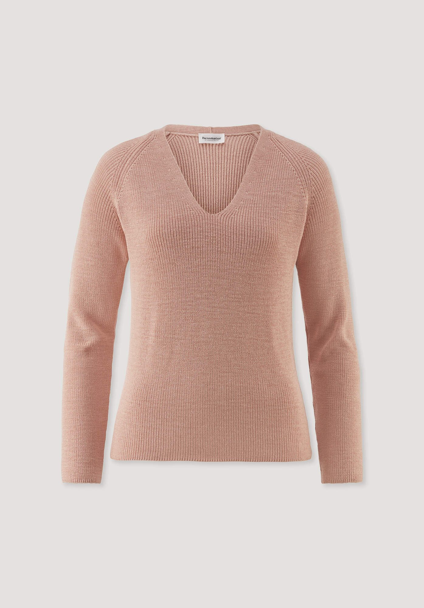 Hessnatur Strickpullover aus reiner Bio-Baumwolle (1-tlg)