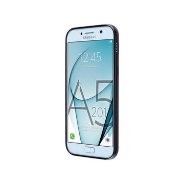 Artwizz Smartphone-Hülle TPU Case Schutzhülle mit matter Rückseite & schwarz-glänzendem Rahmen, Samsung Galaxy A5 (2017)