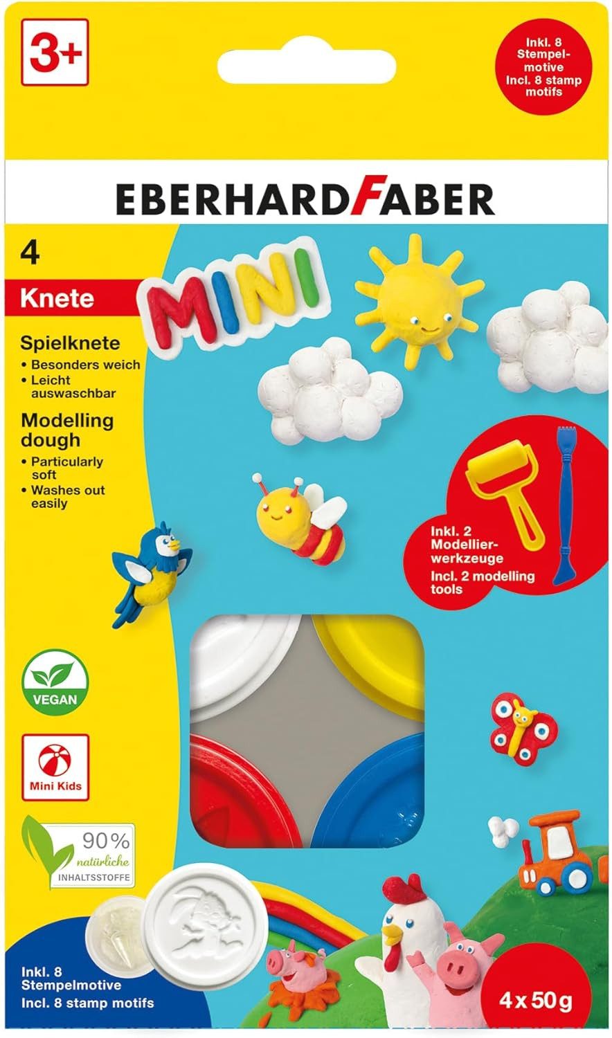 Eberhard Faber Spiel Eberhard Faber Spielknete Basisfarben 4er-Set