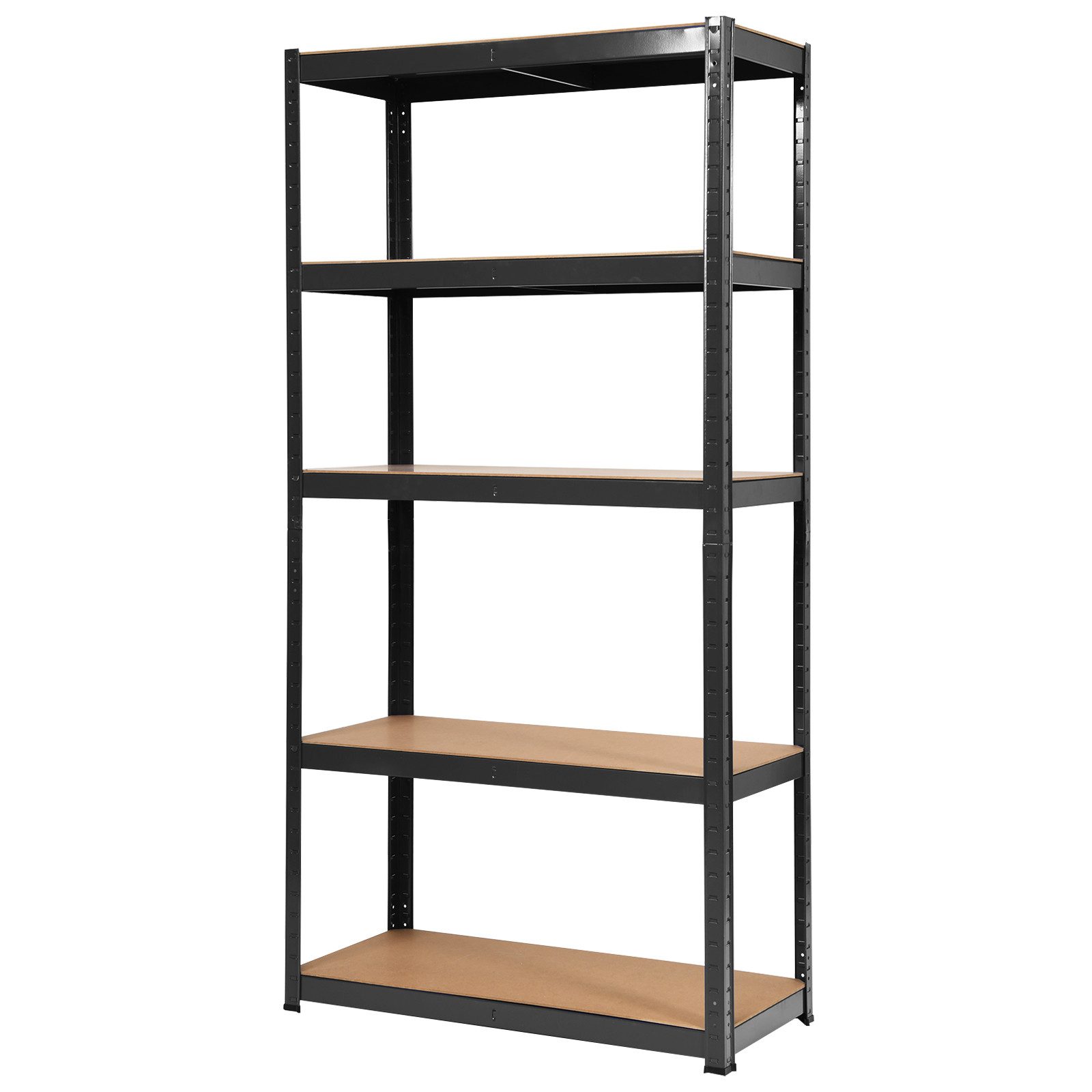 COSTWAY Schwerlastregal, 5 Ebenen, bis 175kg pro Ebenen 180x90x40cm Schwarz