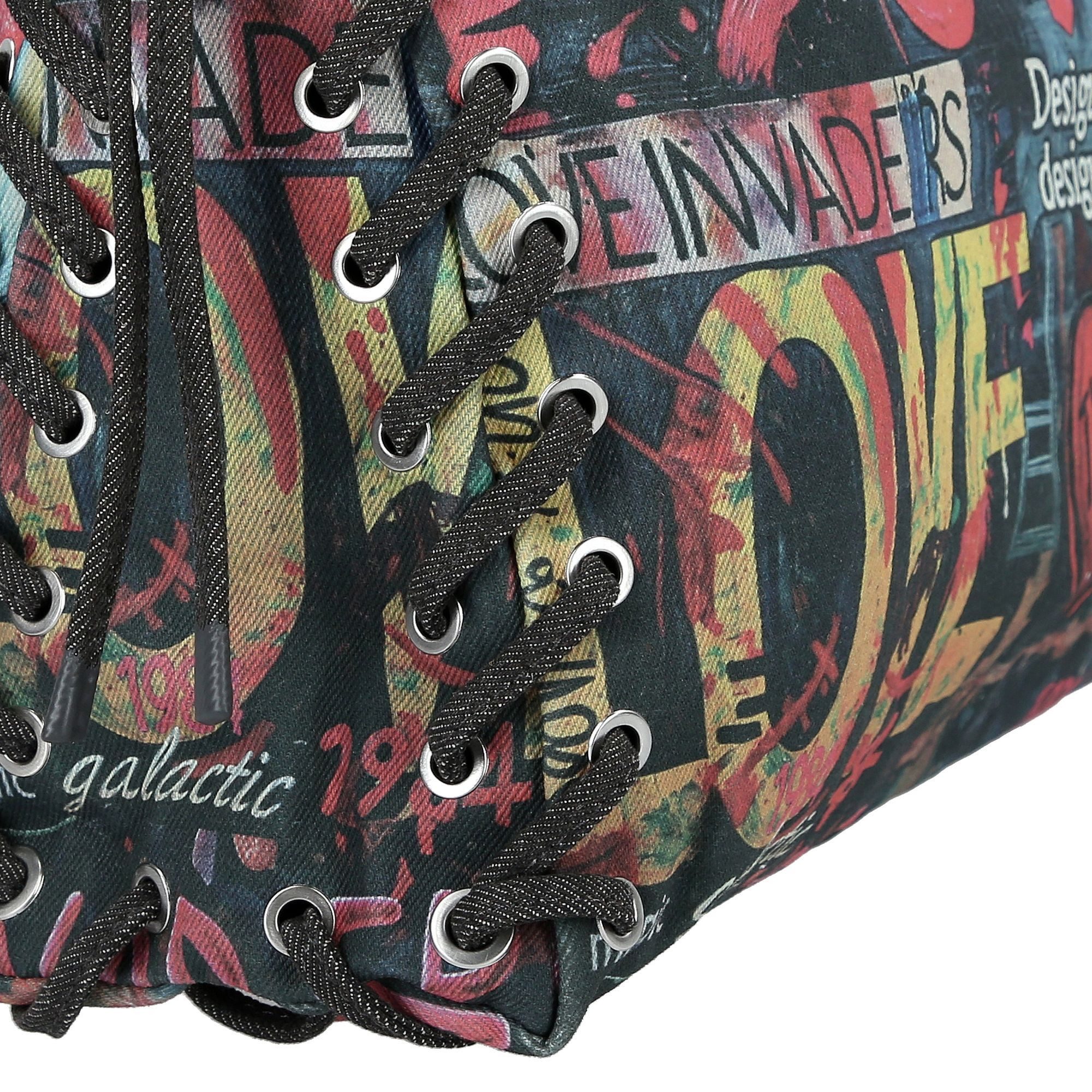 Desigual Schultertasche Pizzicato, Baumwolle
