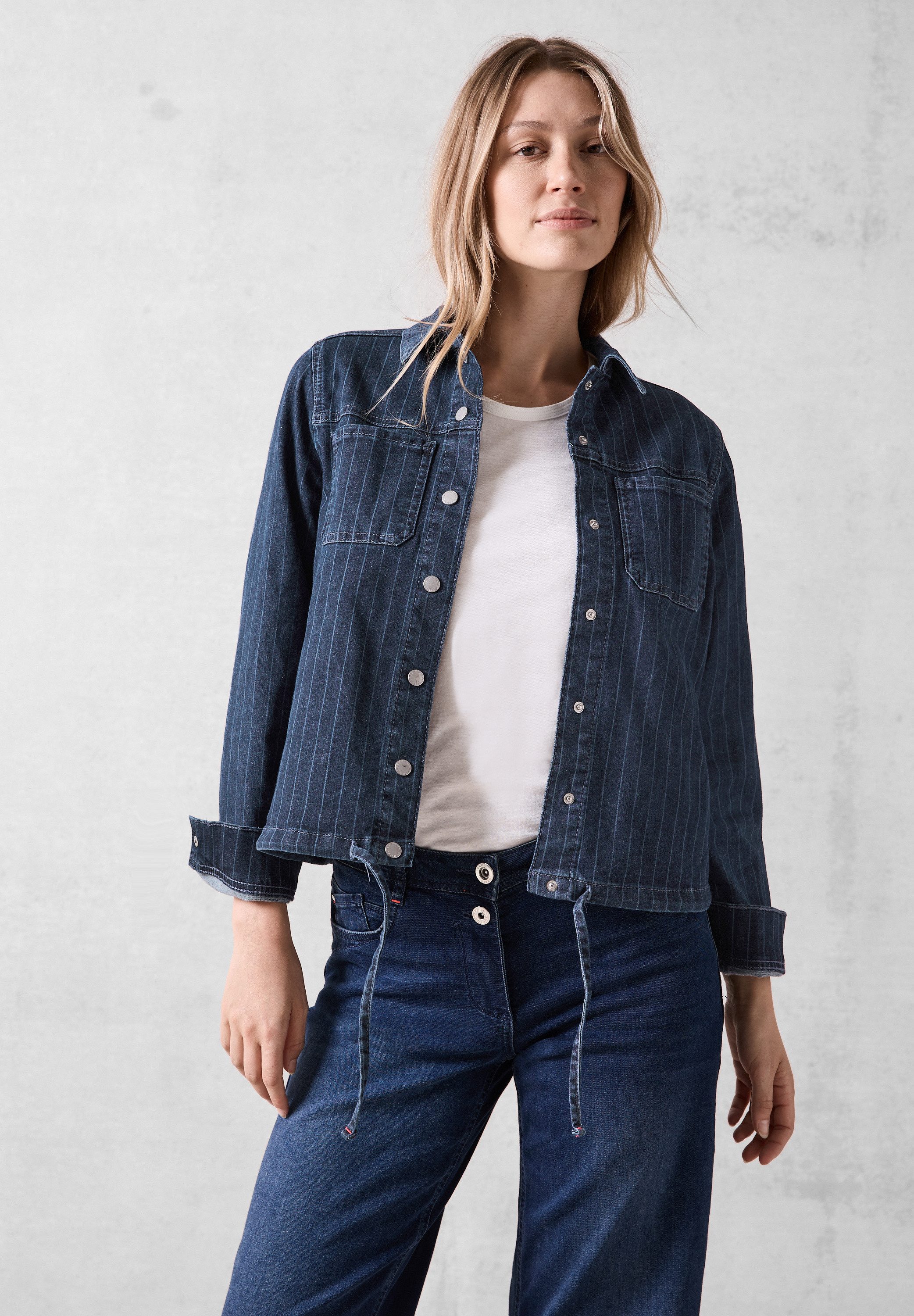 CECIL Jeansjacke mit Brusttaschen günstig online kaufen