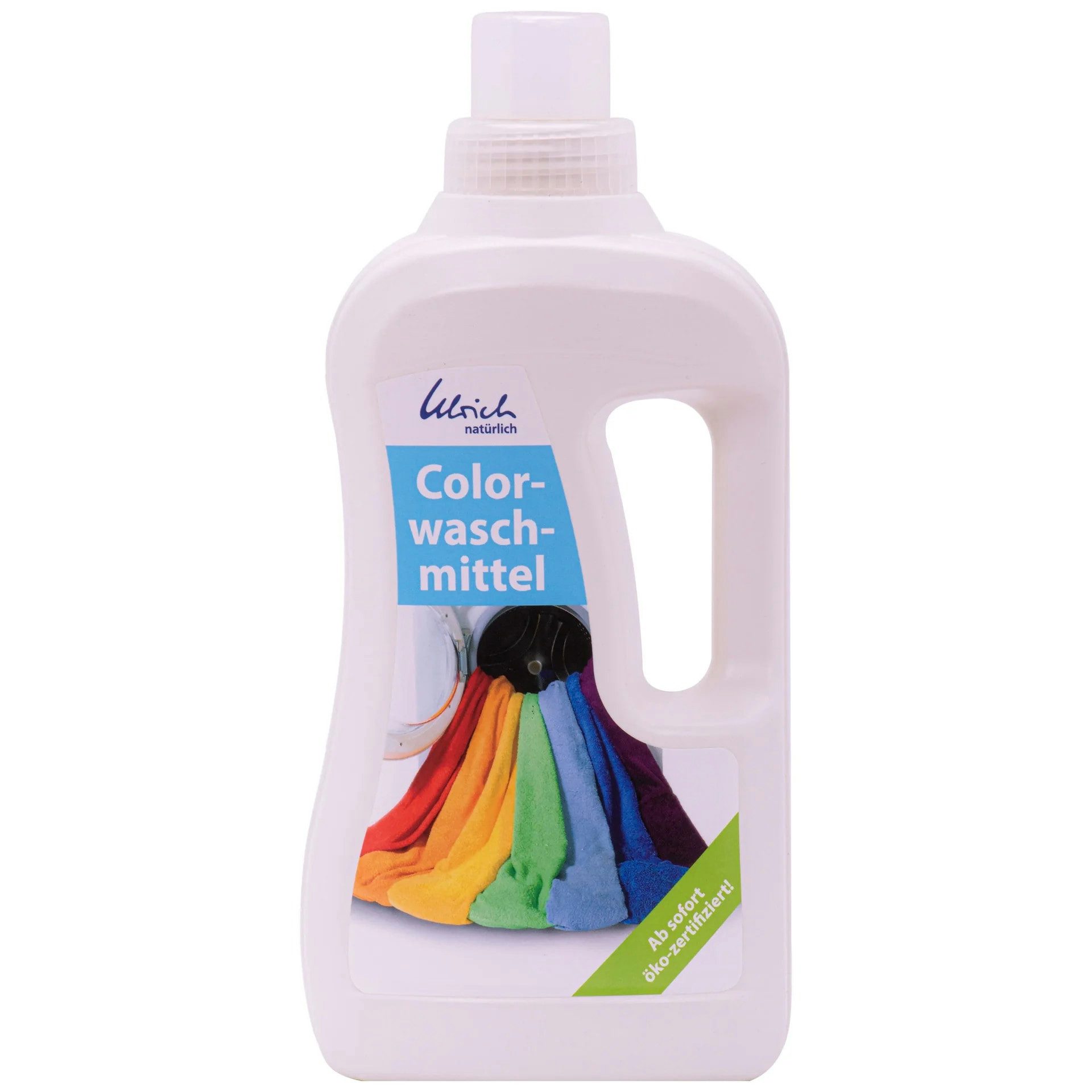 Ulrich natürlich ULRICH natürlich Waschmittel Color 1 Liter flüssig NCP-vegan zertifizi Colorwaschmittel (duftstofffreie Rezeptur)