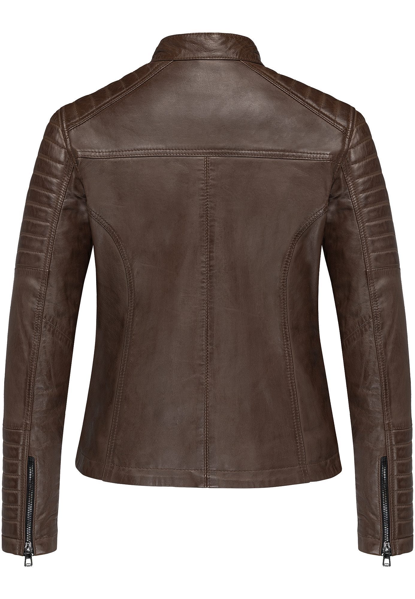 REPUBLIX Lederjacke SKYE Echtleder Damen Biker Zipper Jacke günstig online kaufen