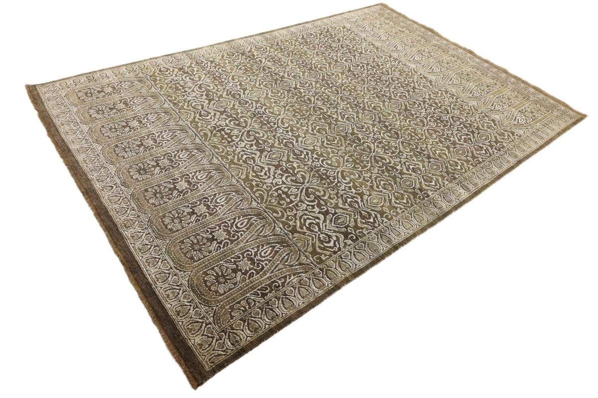Designteppich, Moderner Trading, / mm Orientteppich Sindhi Handgeknüpfter 202x301 12 Höhe: Orientteppich rechteckig, Nain