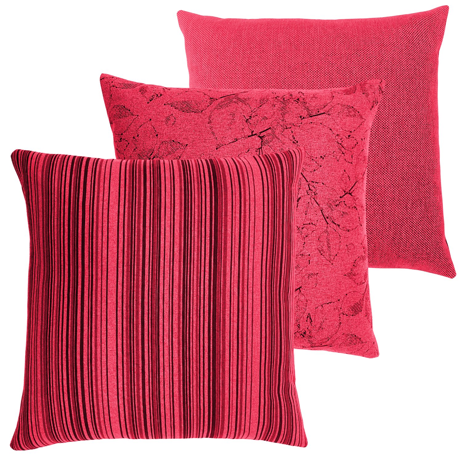 novely® Dekokissen 3er-SET DEKOKISSEN MALCHIN Kuschelweiche Sofakissen - Kissenbezug in 4, Kuschelweich, Robust, Pflegeleicht