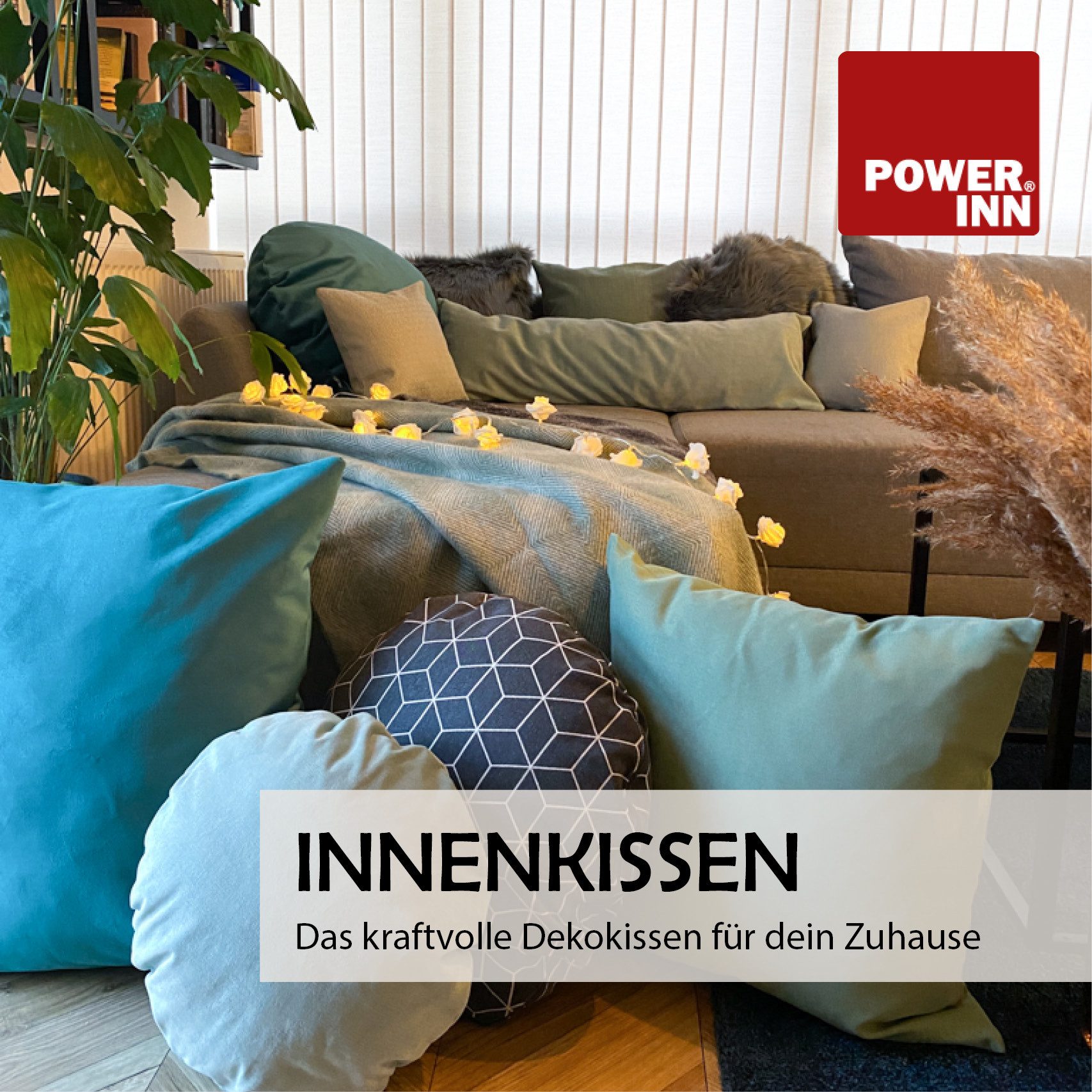 POWER INN Kissenfüllung POWER INN® Innenkissen Baumwolle, Rund