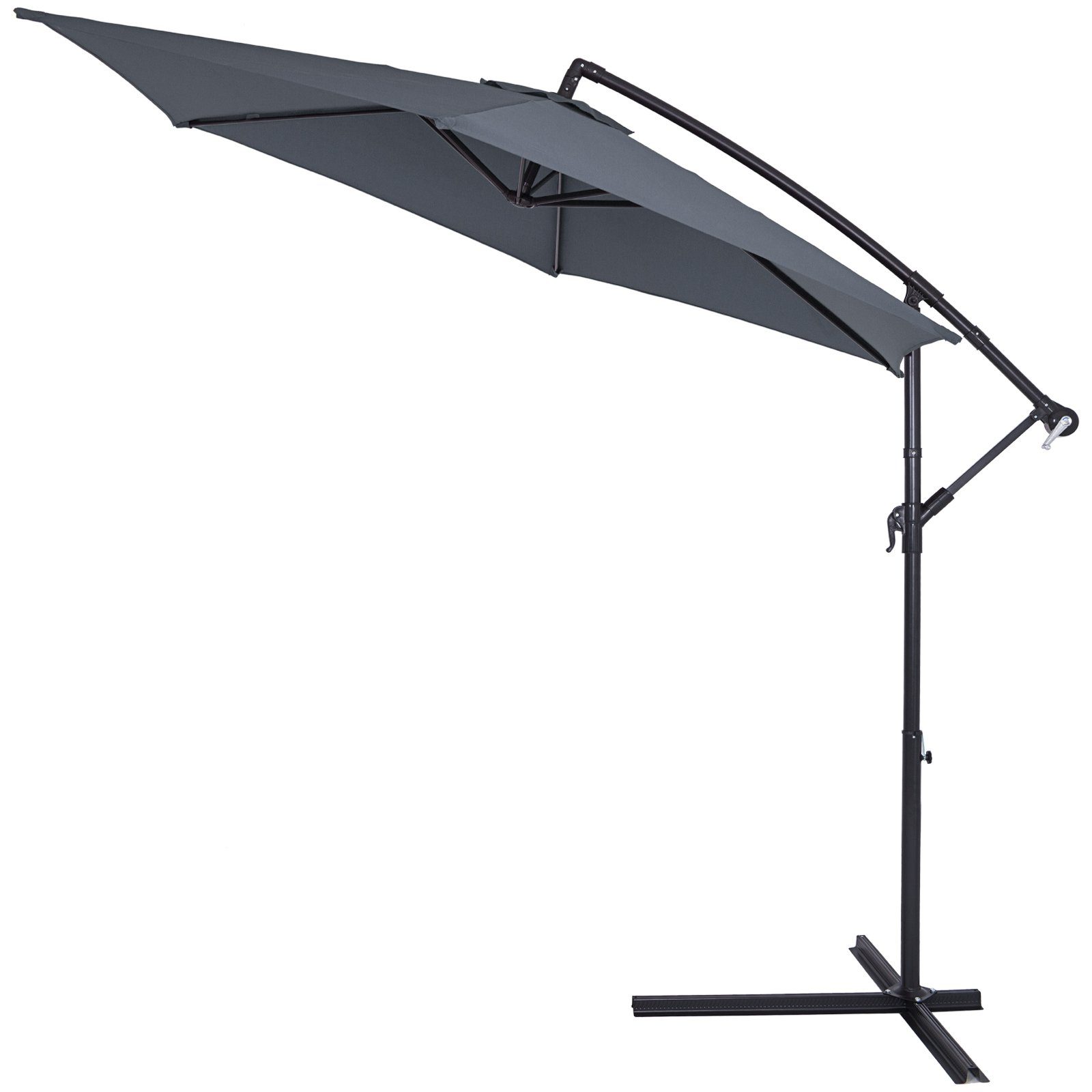Kingsleeve Sonnenschirm, 300 cm Leichtgängiges Kurbelsystem