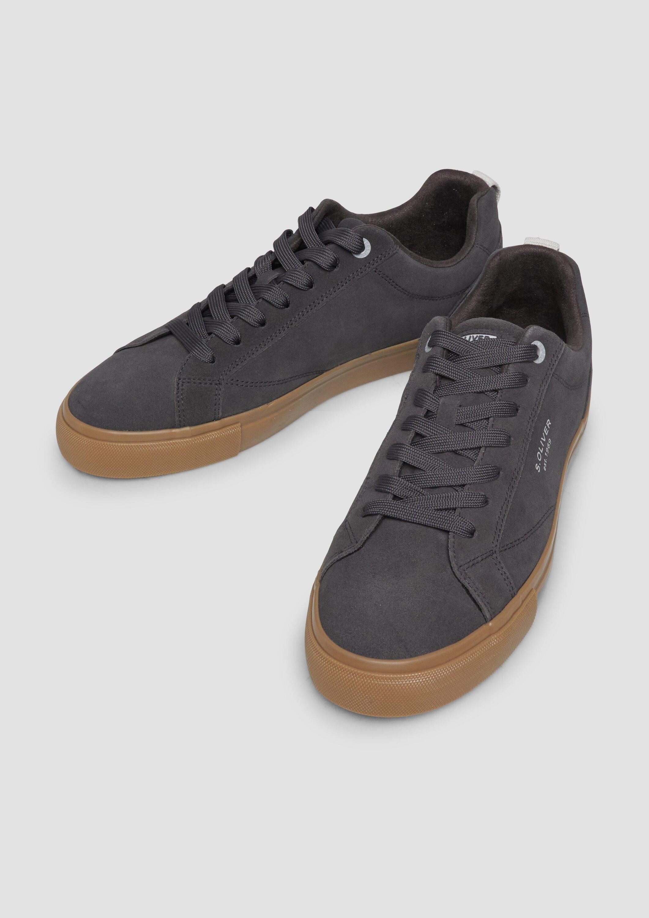 s.Oliver Sneakers Sneaker Leder-Sneaker mit Schnürung
