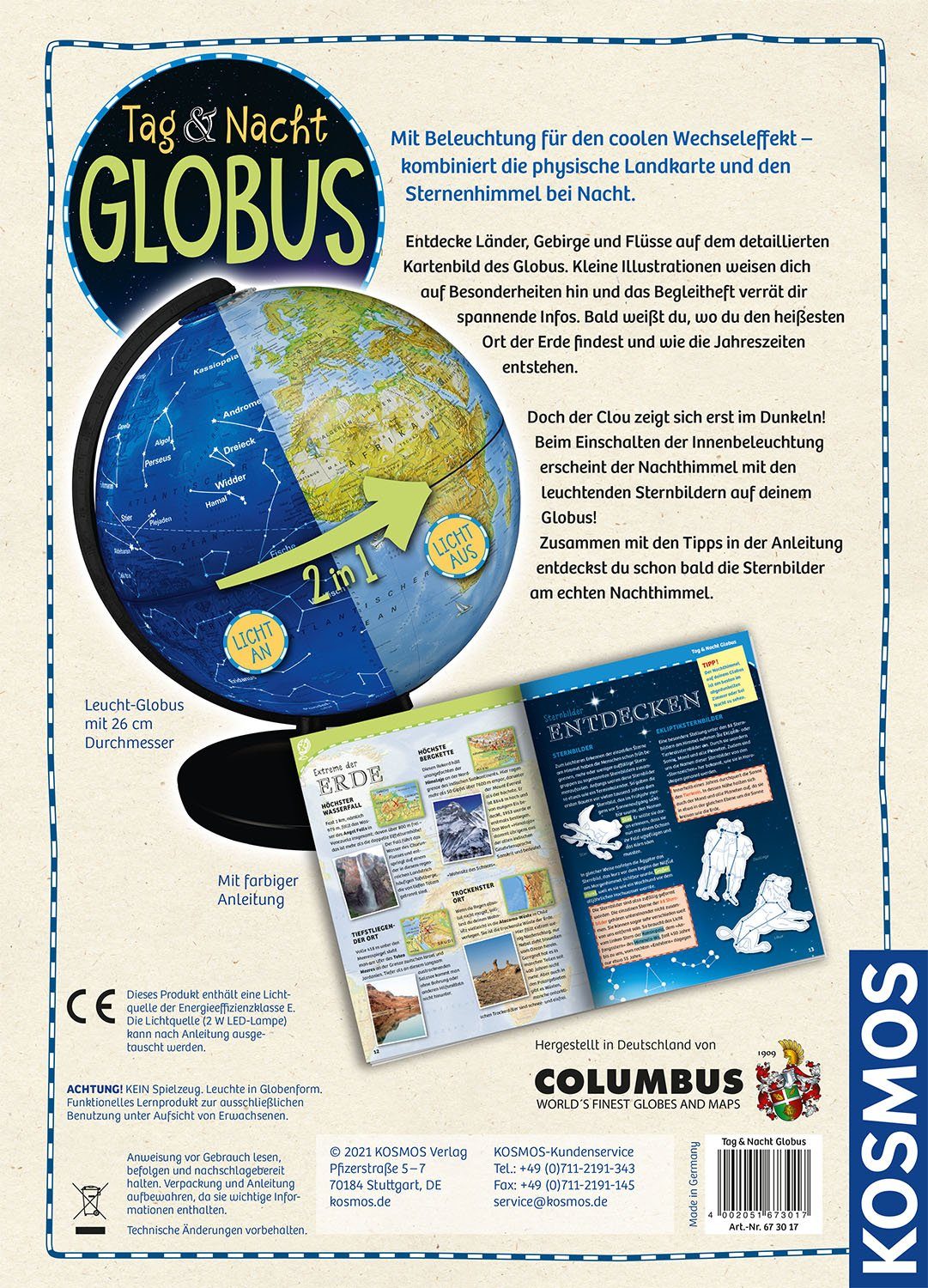 & Globus Spiel, Tag Nacht - Kosmos Kosmos