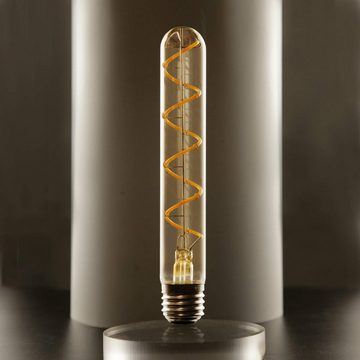 ZMH LED-Leuchtmittel Edison Glühbirne E27 Vintage Goldfarbe tube Spirale Filament Antike, E27, Warmweiß, Nicht Dimmbar