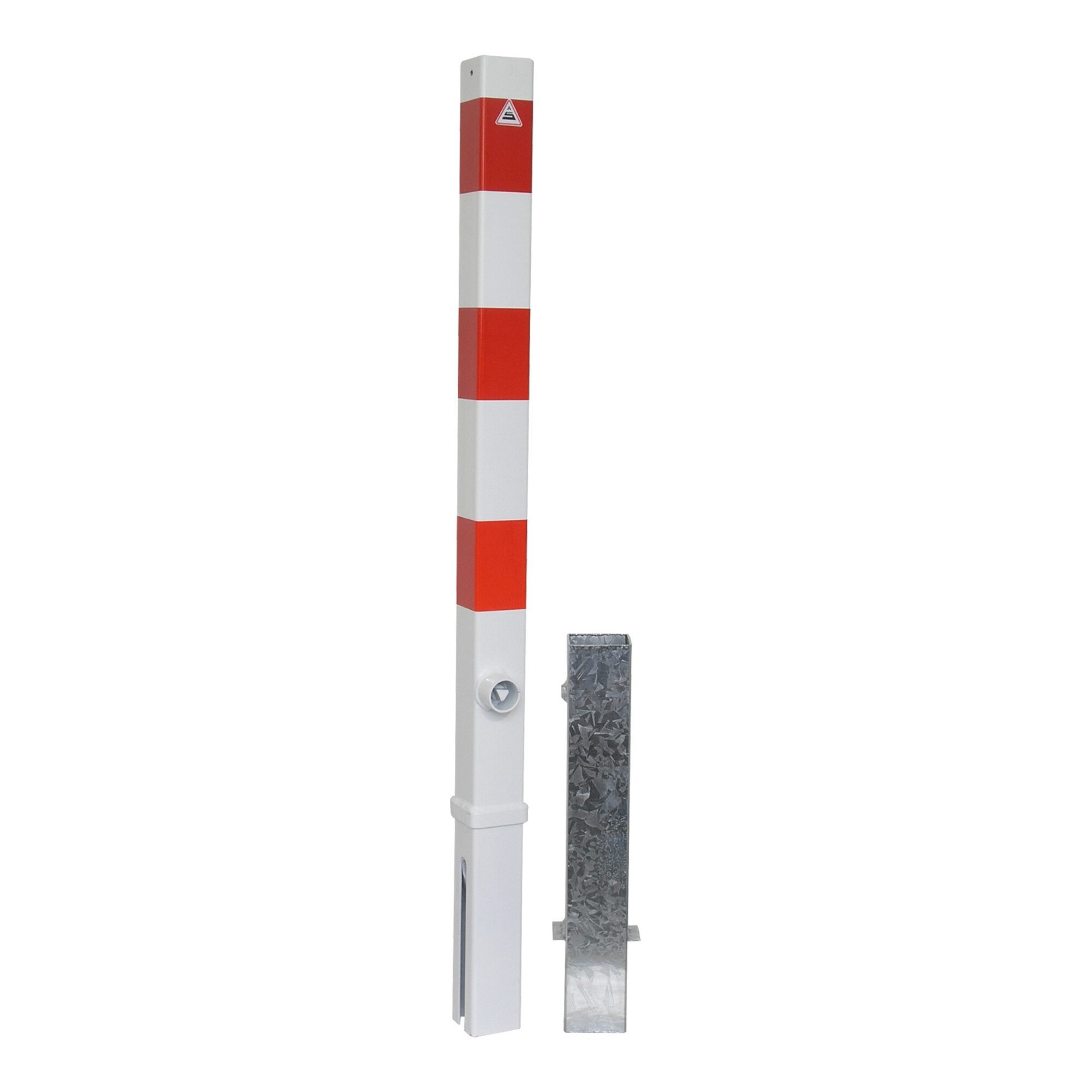 SCHAKE Verkehrsschild Schake Absperrpfosten Typ 470FB, 70x70mm, herausnehmbar + Dreikantvers