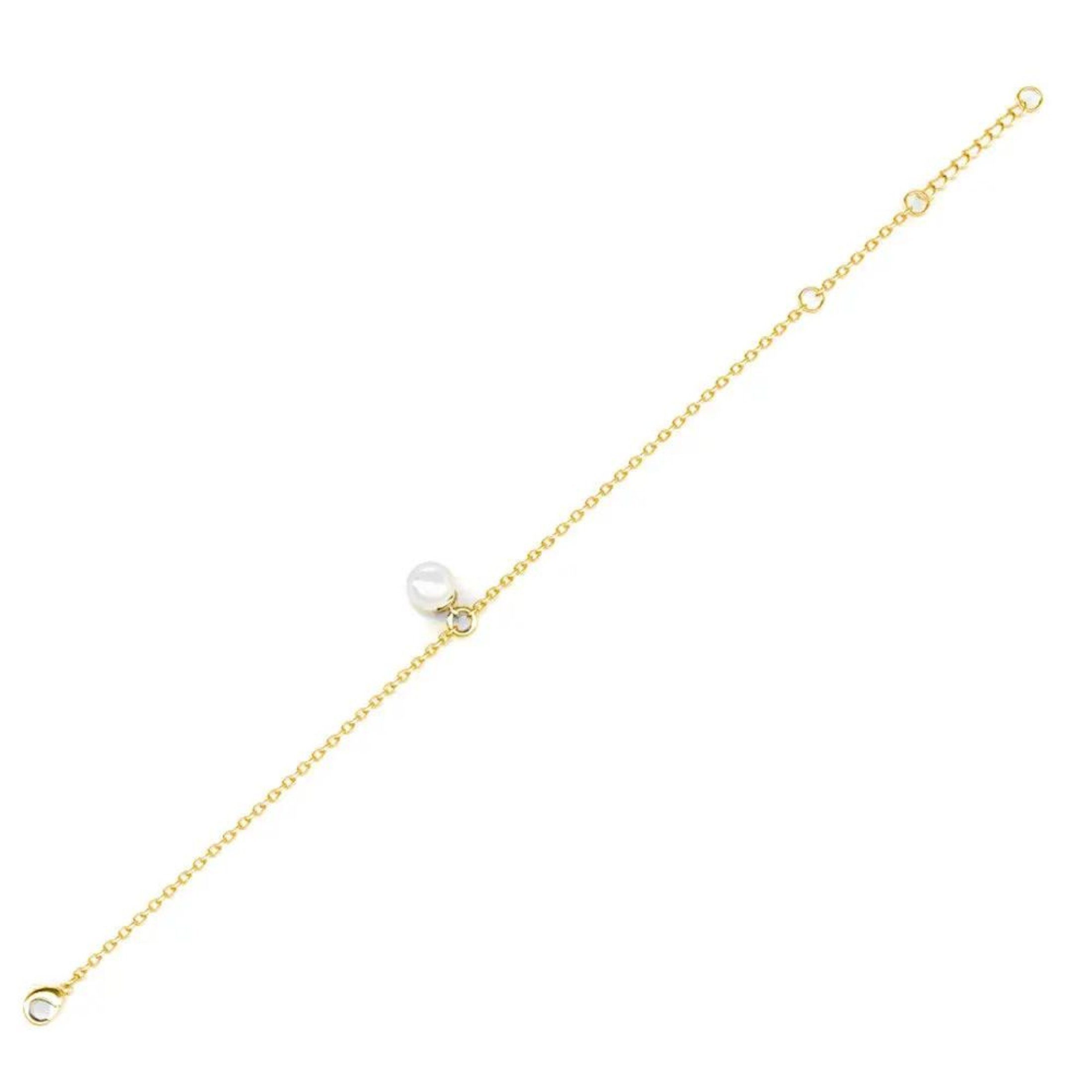 Ella Eisvogel Schmuckset 3er Perlmutt-Schmuckset: Halskette, Ohrringe, Armband, 18 Karat