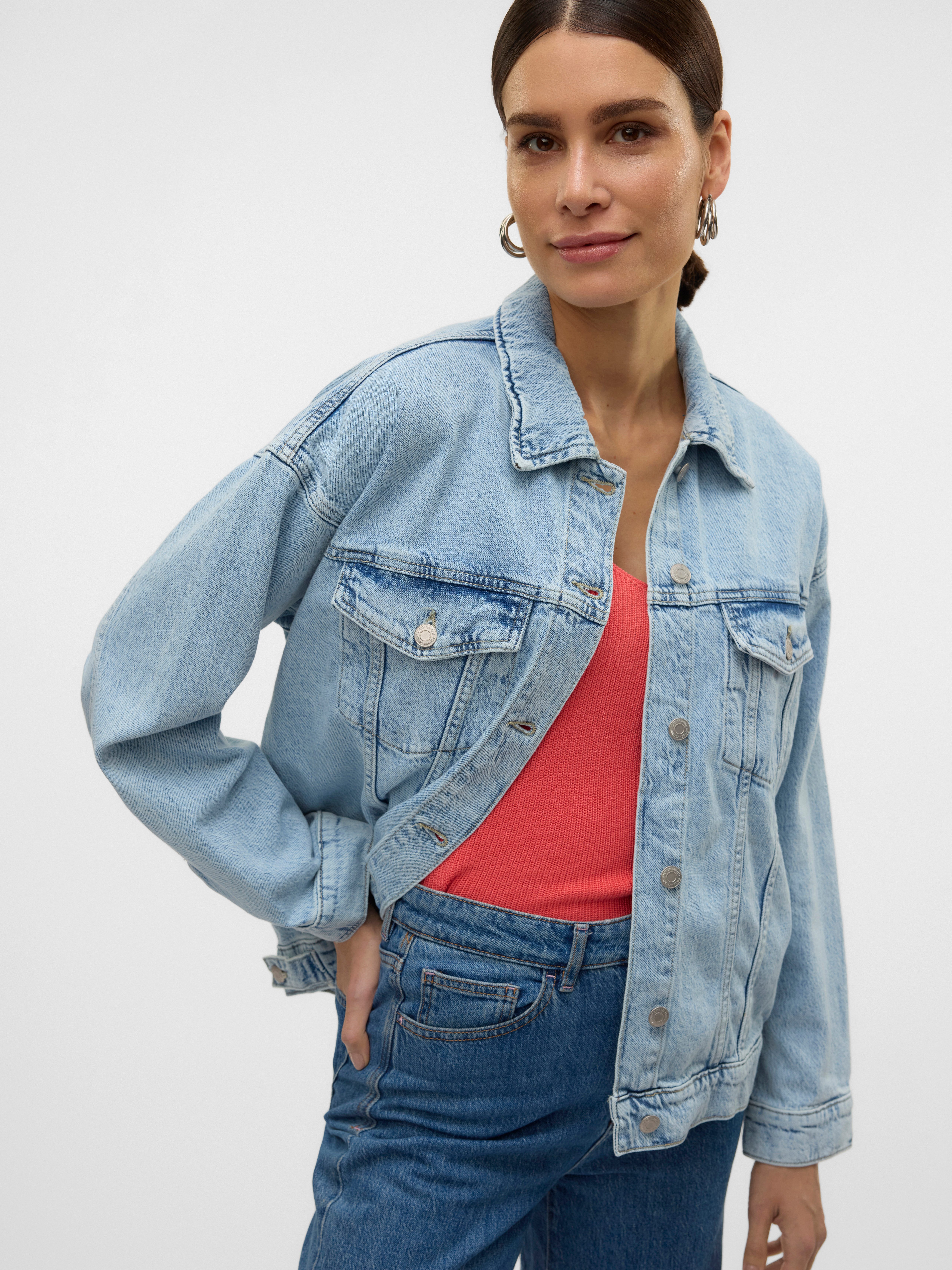 Vero Moda Jeansjacke VMTESSA LS OVERSIZE günstig online kaufen