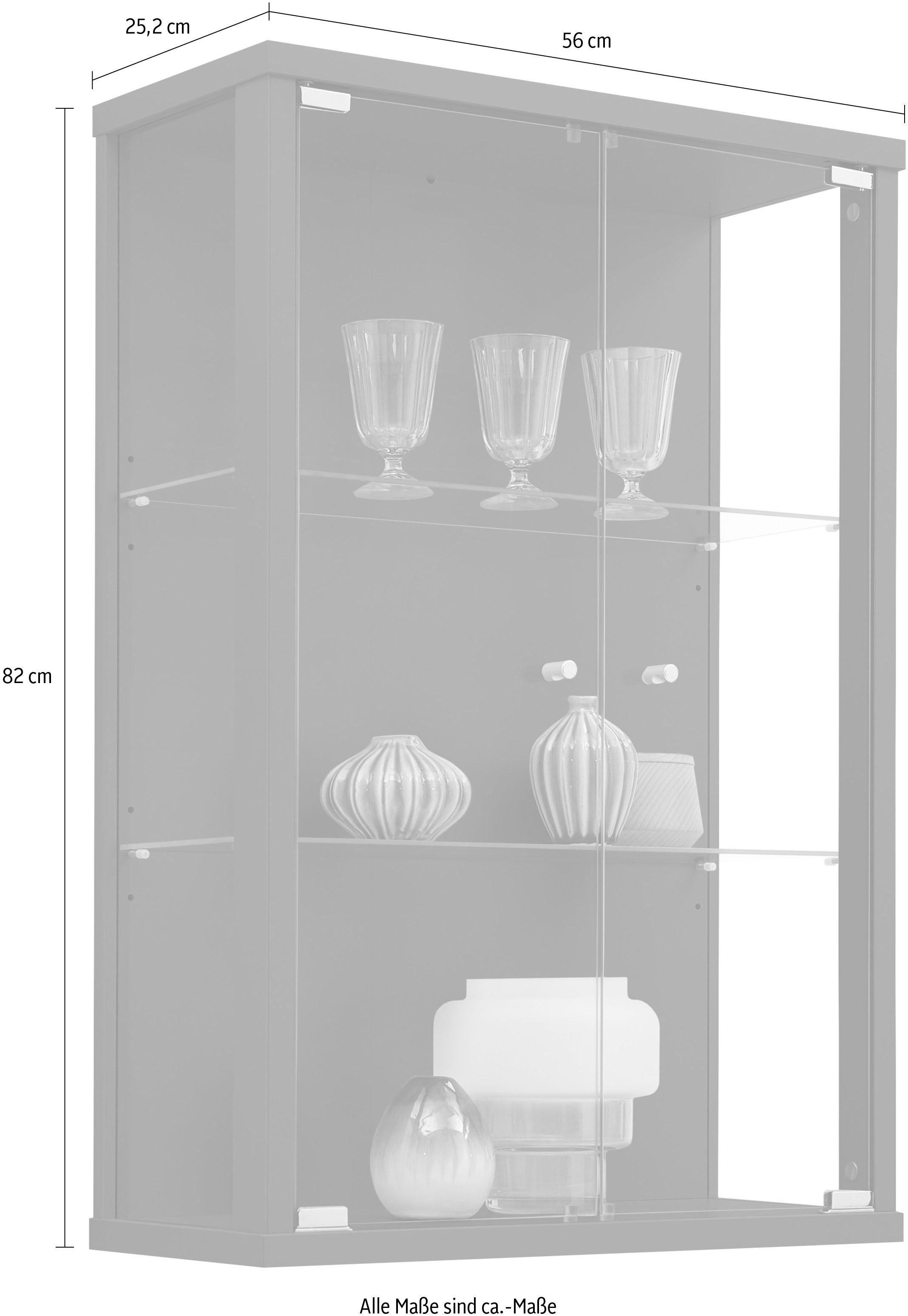 fif möbel Vitrine OPTIMA Hängevitrine/Glasvitrine 2x günstig online kaufen