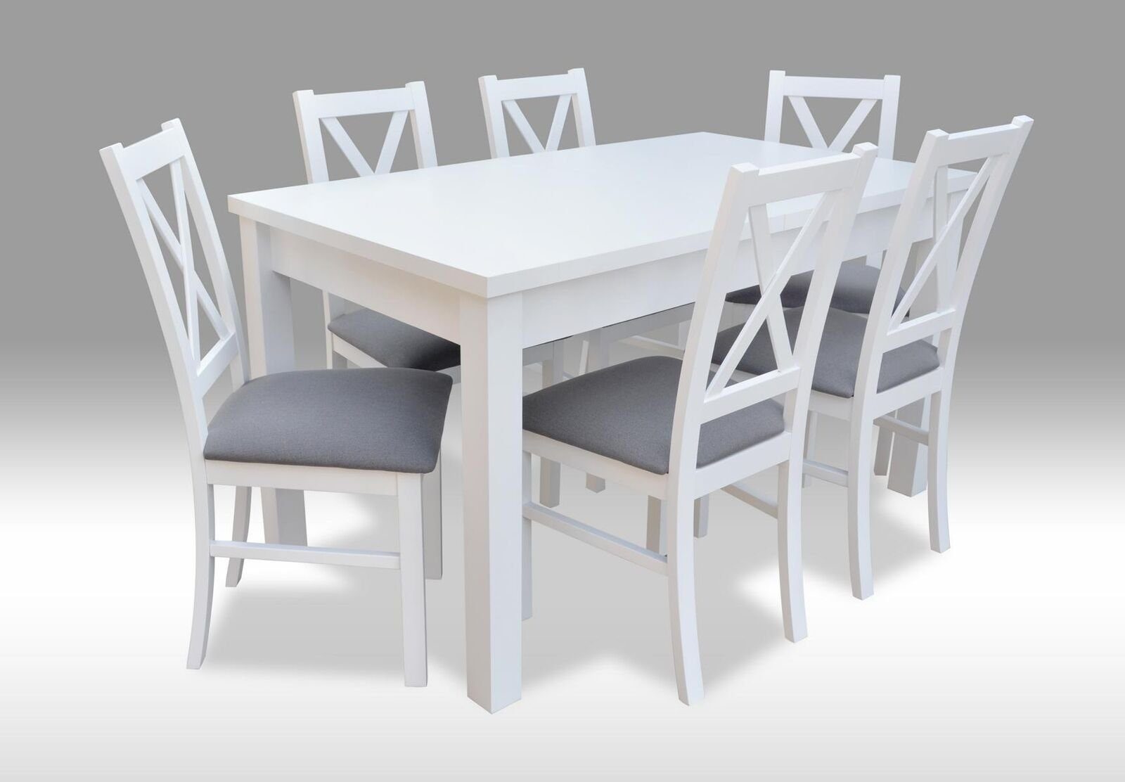 6x Garnitur Lehnstühle (1, Stühle), Made Esstisch Tische Sofort / Esstisch 1-St., Esstisch Esszimmer in JVmoebel Europe