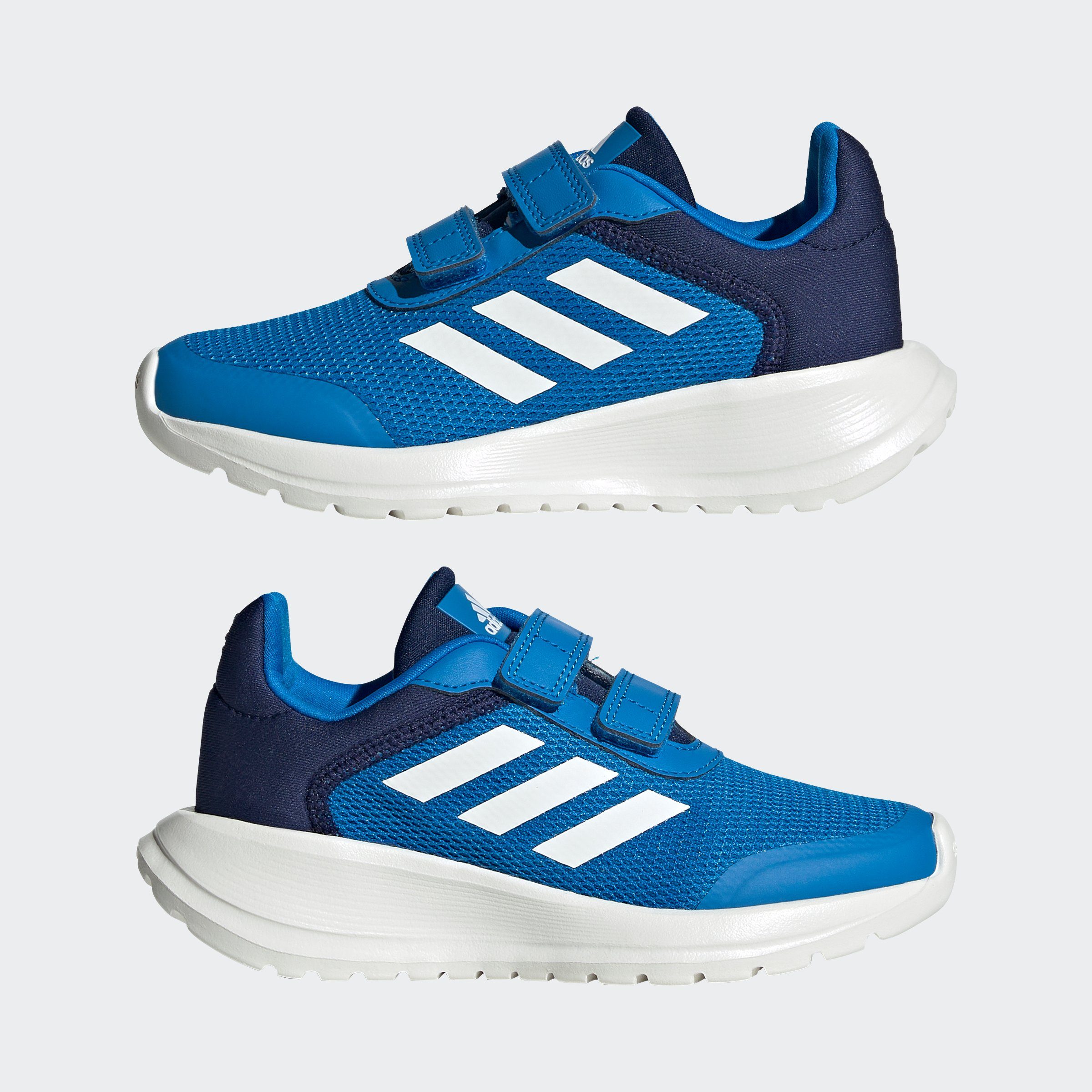 adidas Sportswear TENSAUR / Blue RUN Sneaker Dark Core Klettverschluss / White mit Rush Blue