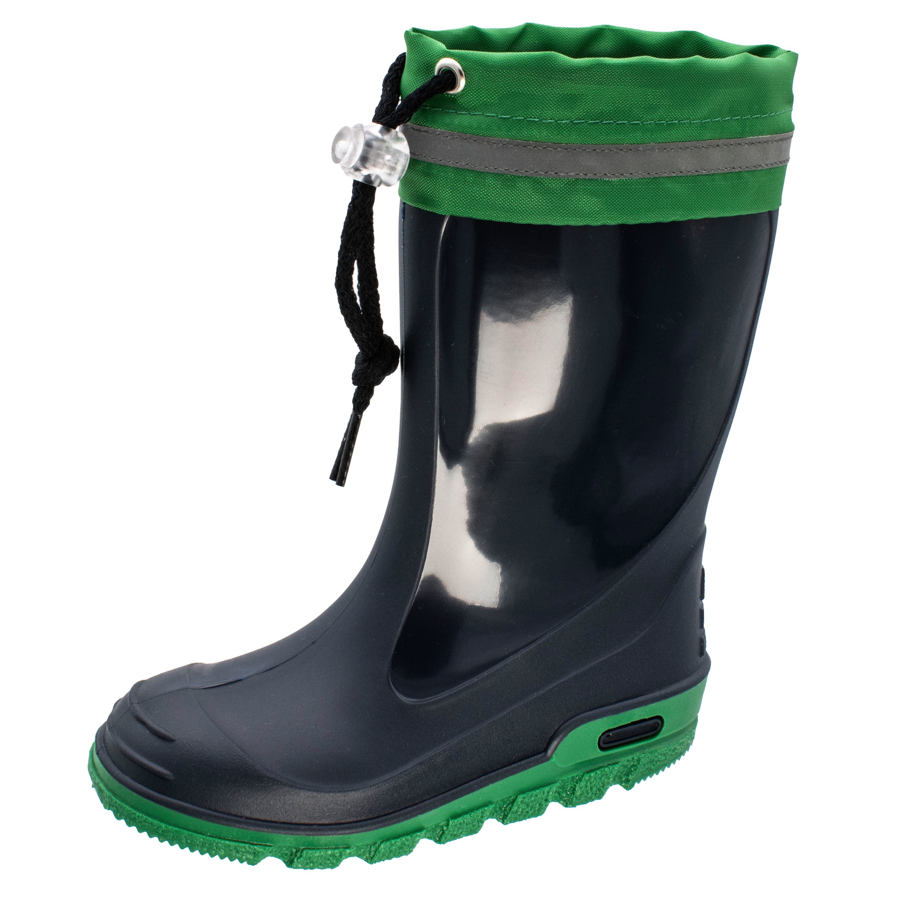 Fischer-Markenschuh Fille Gummistiefel aus PVC, wasserdicht, ungefüttert