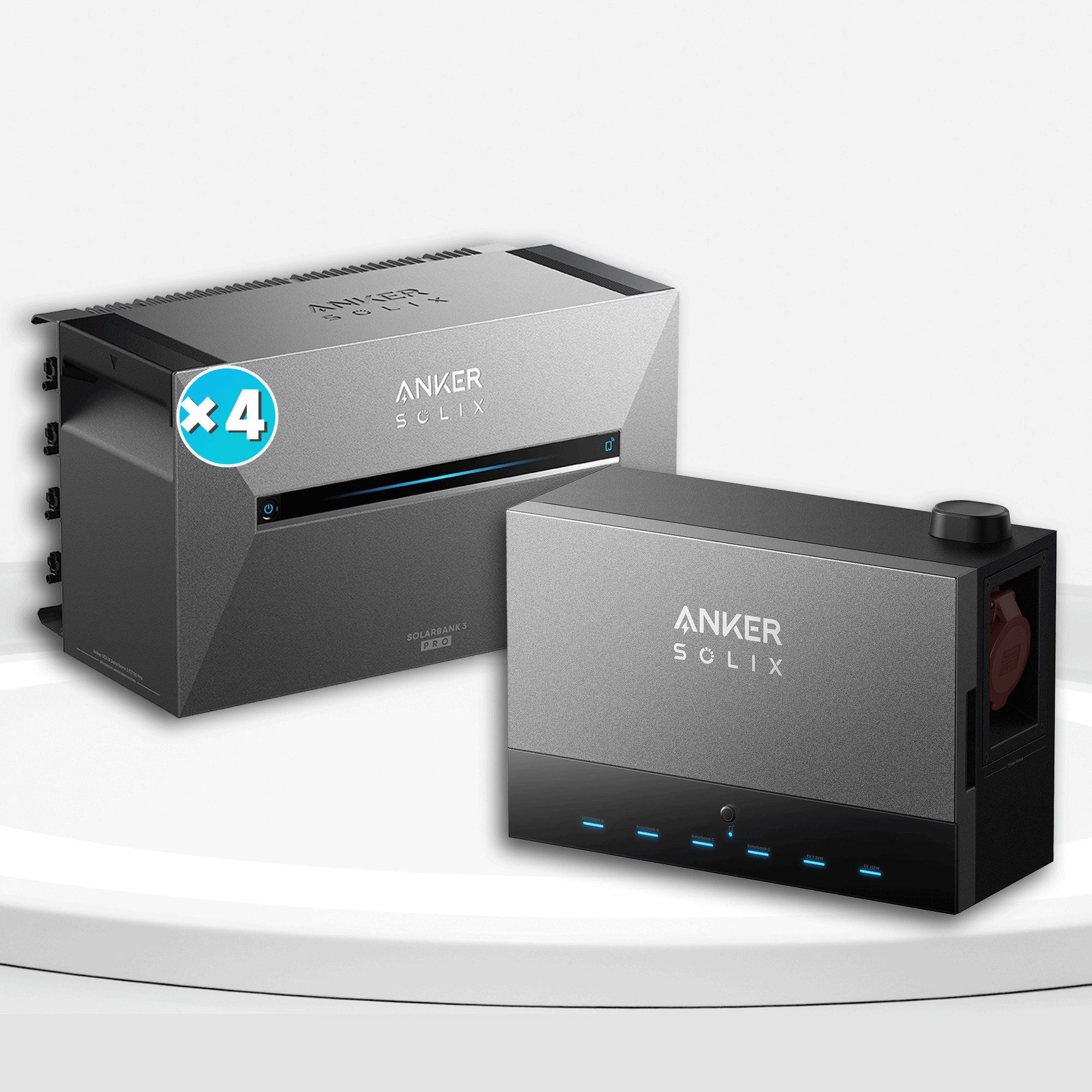 Anker Balkonkraftwerk Anker SOLIX Power Dock - Solarbank Multisystem, (mit 4x Anker Solix Solarbank 3 E2700 Pro und BP2700 (optional)