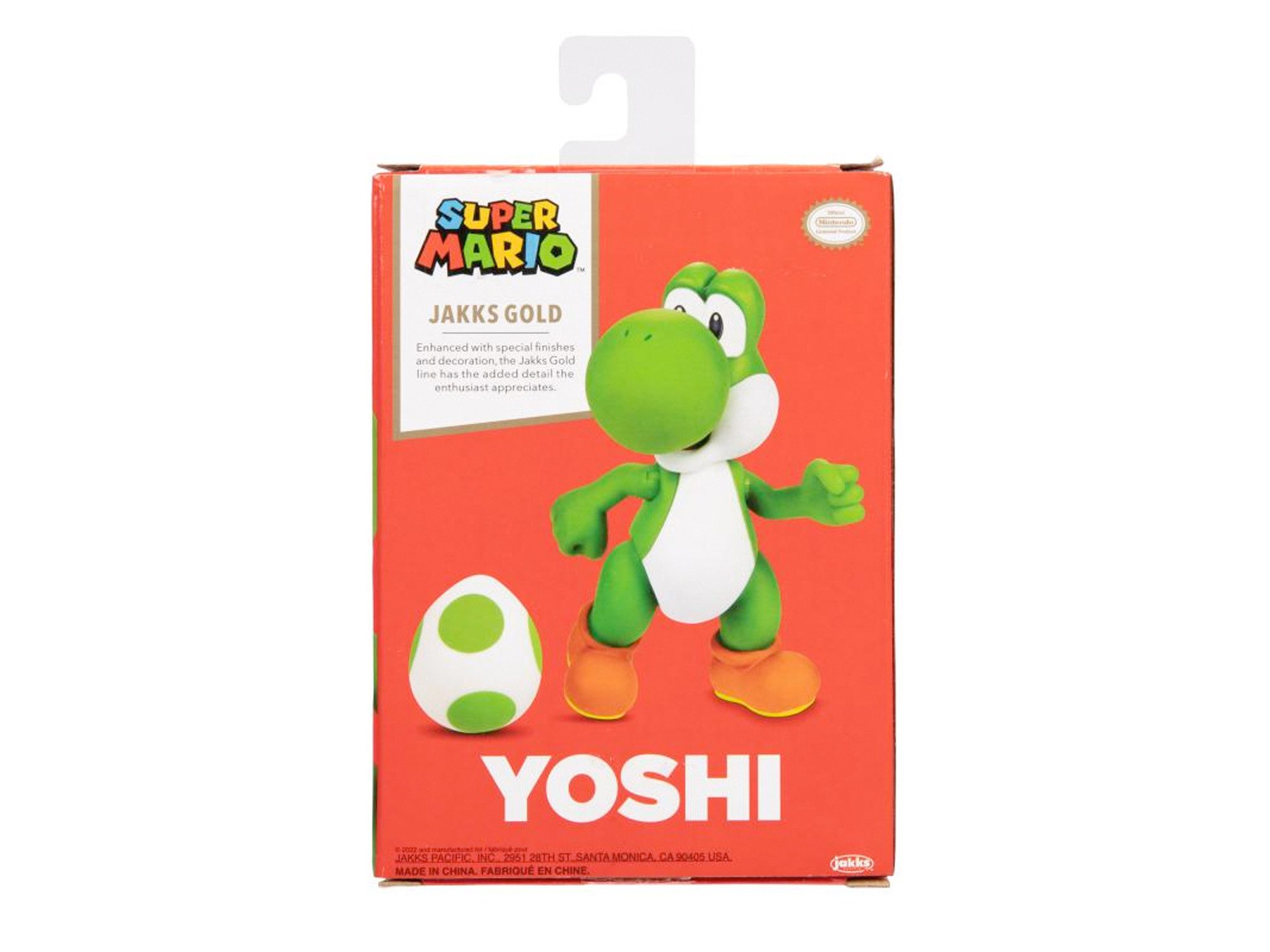 Super Mario Actionfigur Nintendo Super Mario Figur Yoshi w/ Egg in Sammlerbox, 10cm