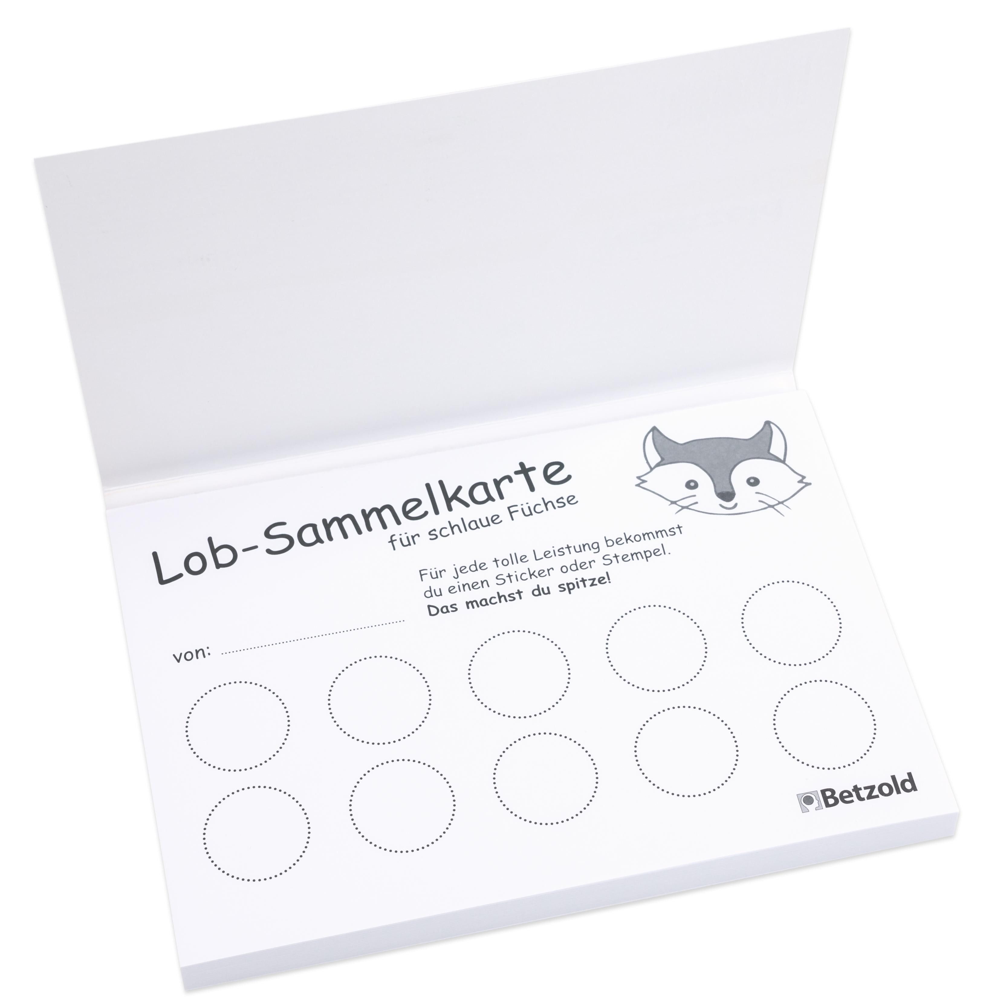 Betzold Geschenkbox Belohnungsset „Holzstempel und Lob-Sammelblock“ – Bild 5 von 5