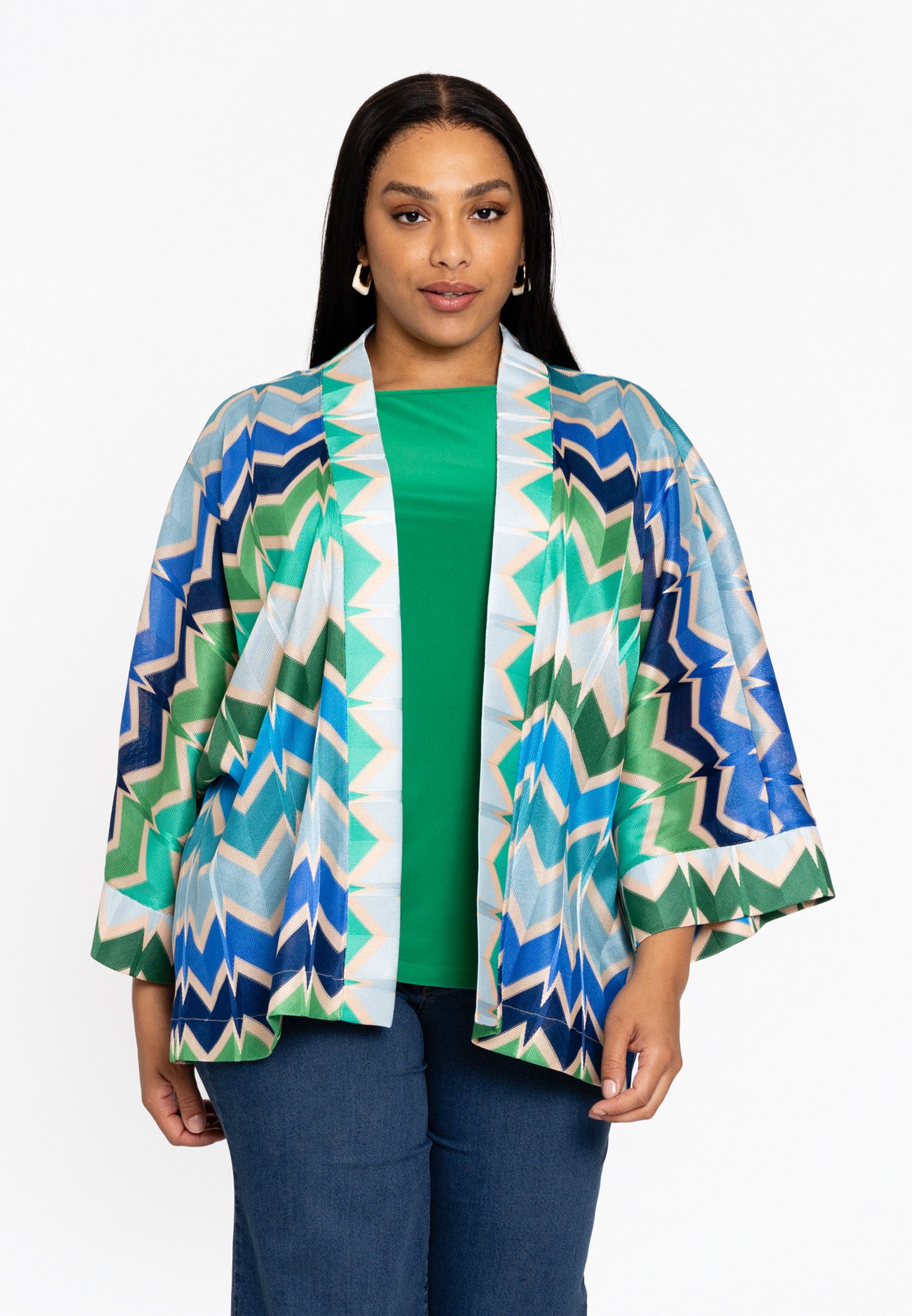 Damen-Kimono Aus Satin – Mit Rosen-Pfau-Druck, In Großen Größen, Morgenmantel/Nachthemd