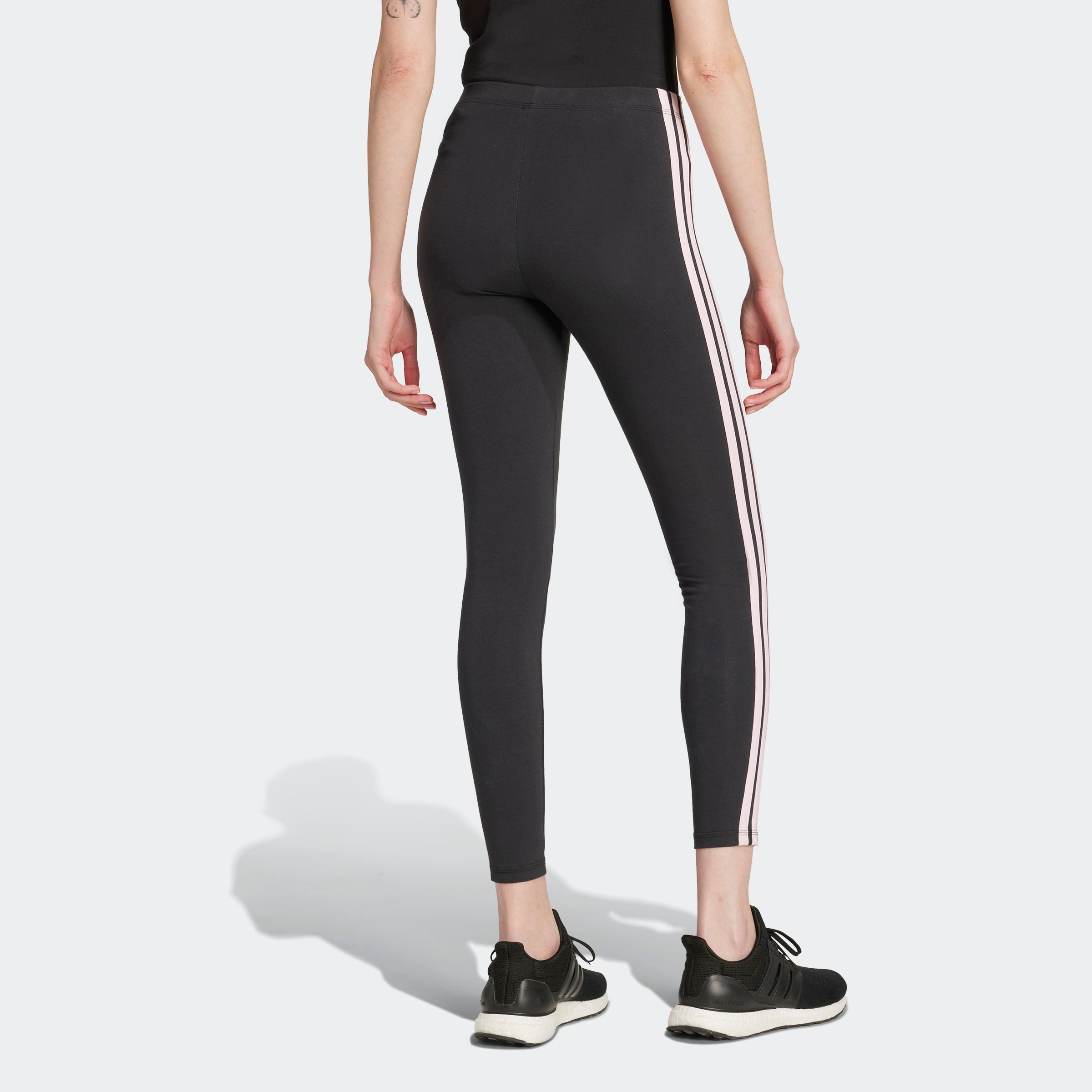 adidas Sportswear Trainingstights W 3S SJ LEG sportlicher Look mit 3-Streifen, aus Baumwolle und Elasthan