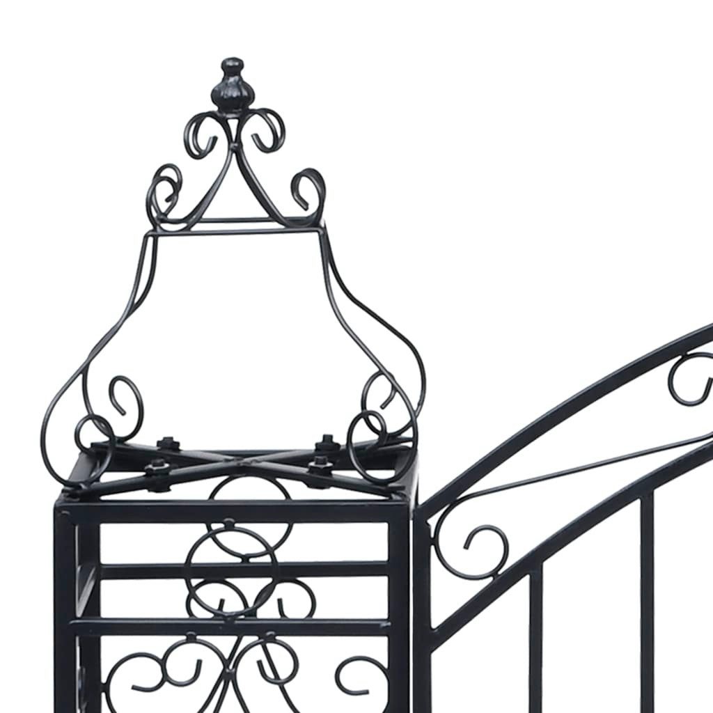 vidaXL Pergola, Deko Gartentor Schmiedeeisen 122×20,5×100 cm