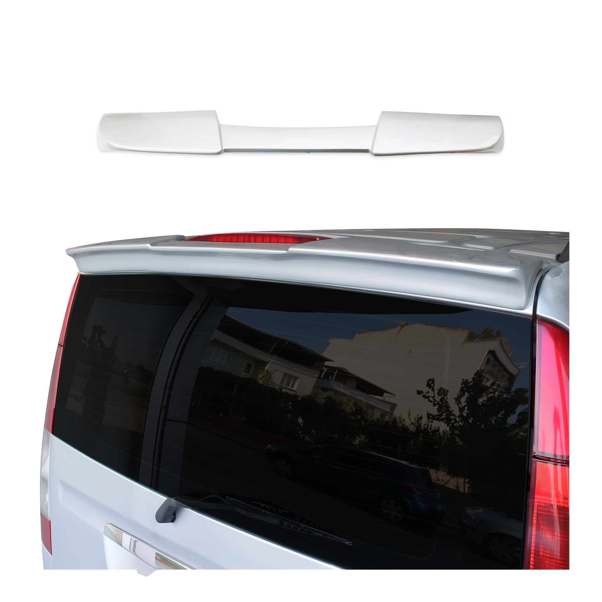 OMAC Heckstoßstange Heckspoiler Dachspoiler für Mercedes Vito W639 2003-2014 Grau Lackiert, 1-St.