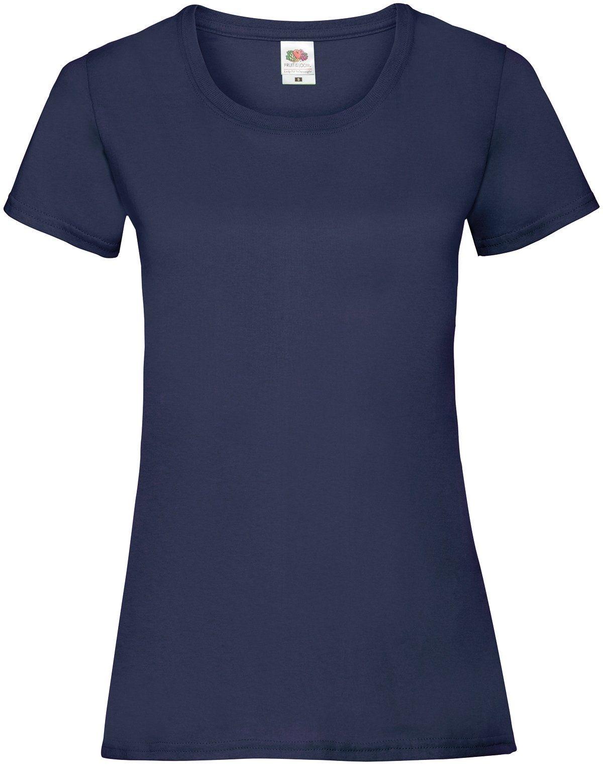 Fruit of the Loom Rundhalsshirt Fruit of the Loom Valueweight T Lady-Fit navy