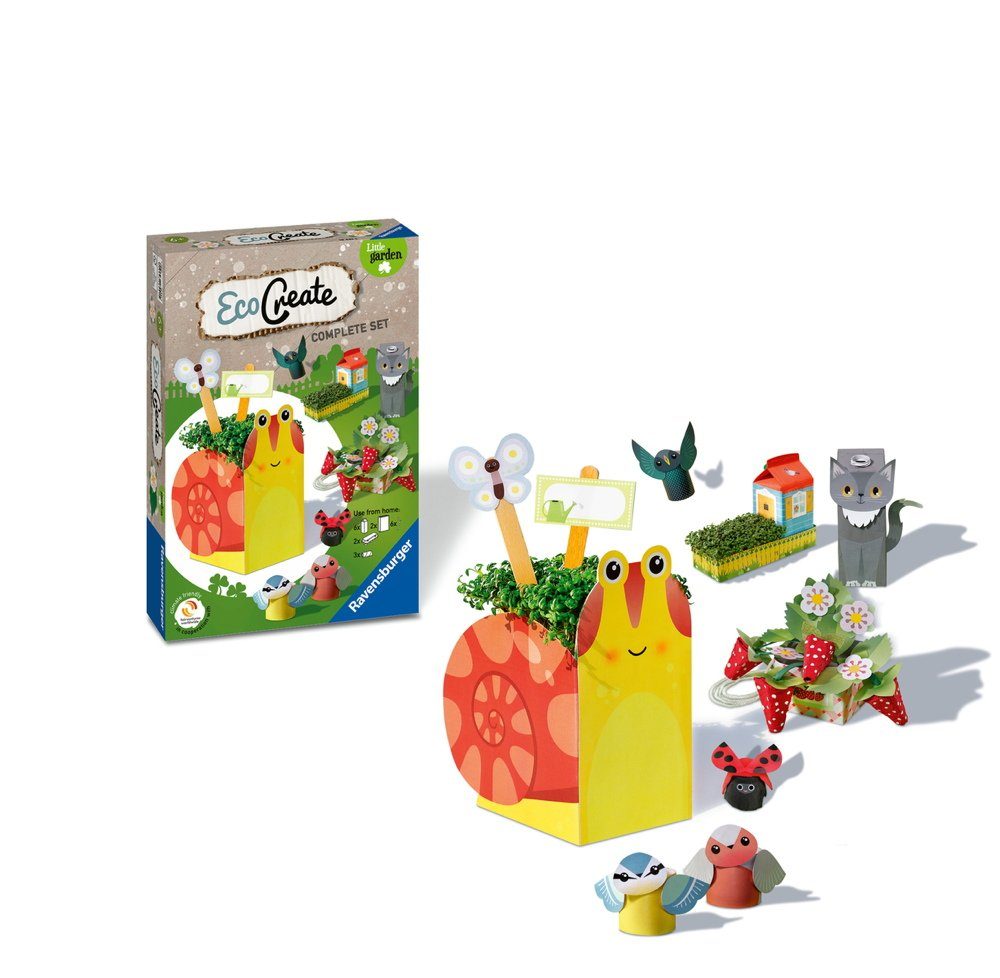 Ravensburger Malblock Ravensburger Upcycling Basteln EcoCreate Midi Little Garden 18441