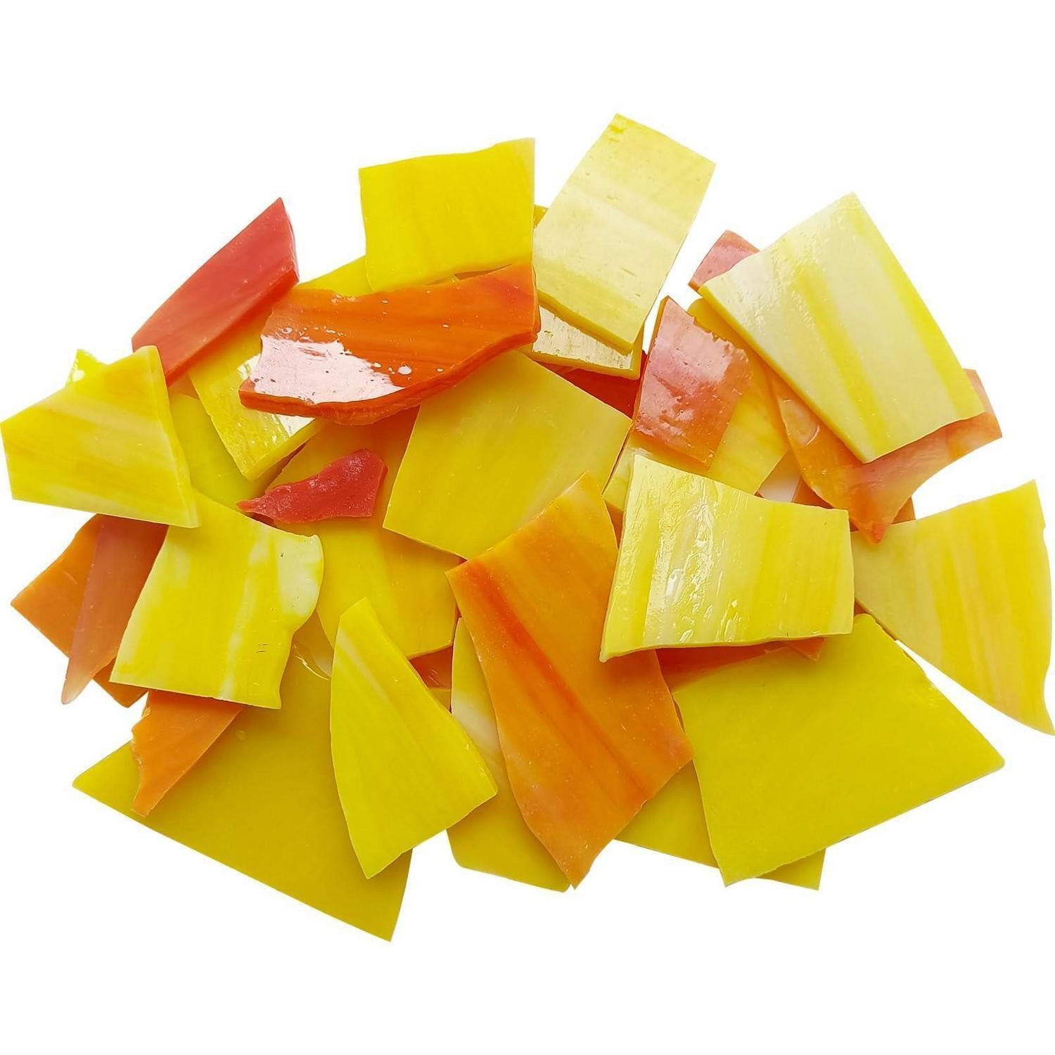 LuxusKollektion Kreativset Buntglas Mosaikfliesen 200g Gelb Orange Unregelmäßig