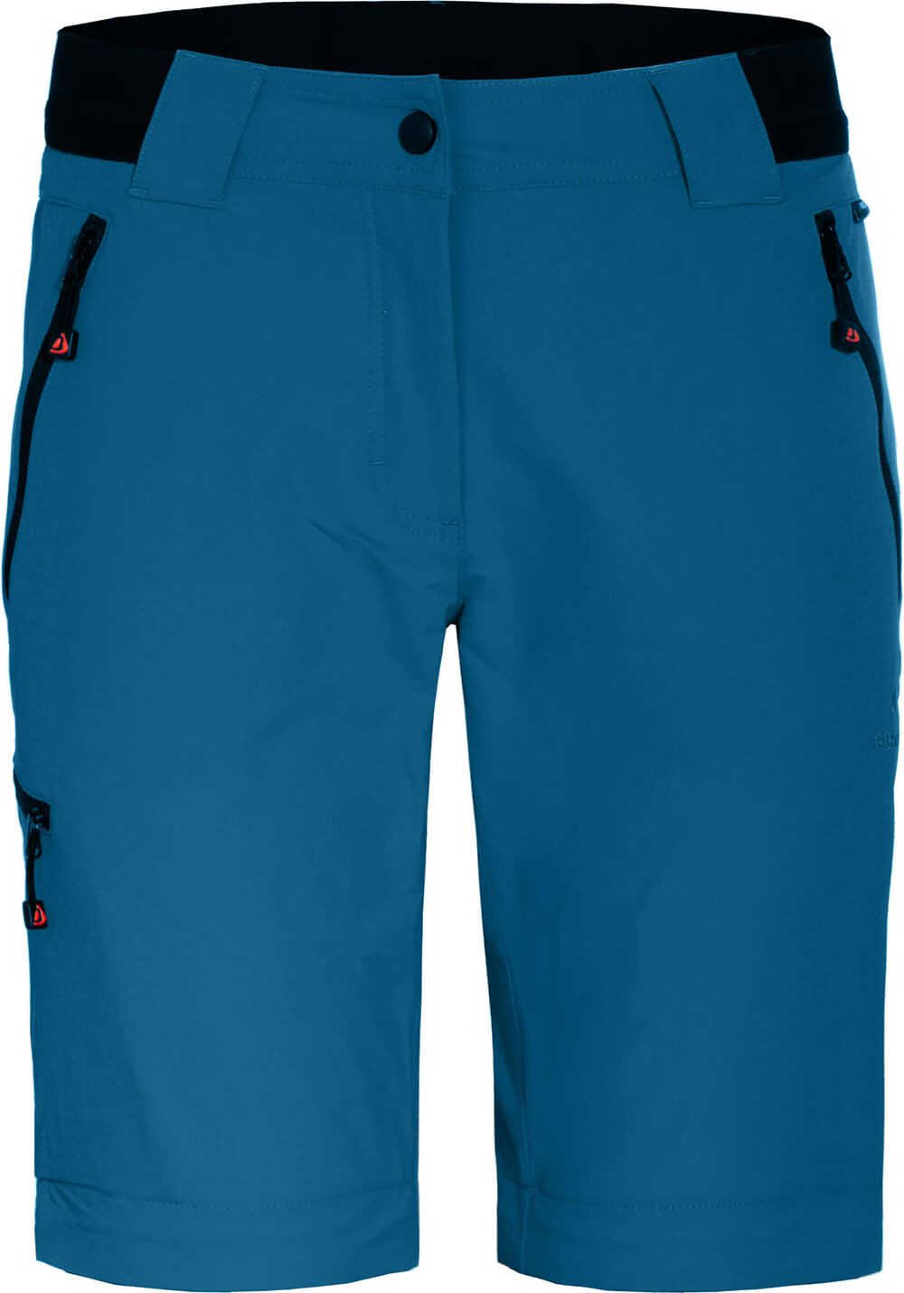 Bergson Outdoorhose VIDAA COMFORT Zipp Off (slim) Damen Wanderhose, leicht strapazierfähig, Kurzgrößen, Saphir blau