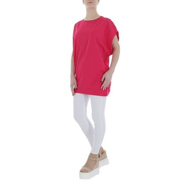 Ital-Design Tunikashirt Damen Freizeit (85987277) Stretch Top & Shirt in Pink
