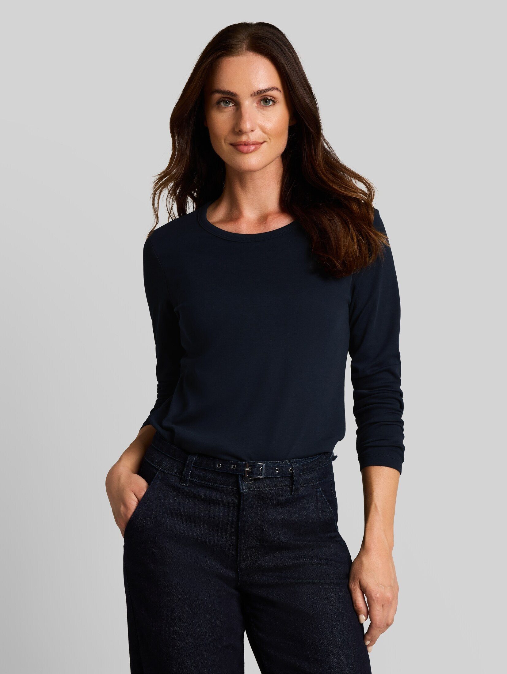TOM TAILOR Langarmshirt T-Shirt (im Einserpack) Basic Langarmshirt aus Baumwolle