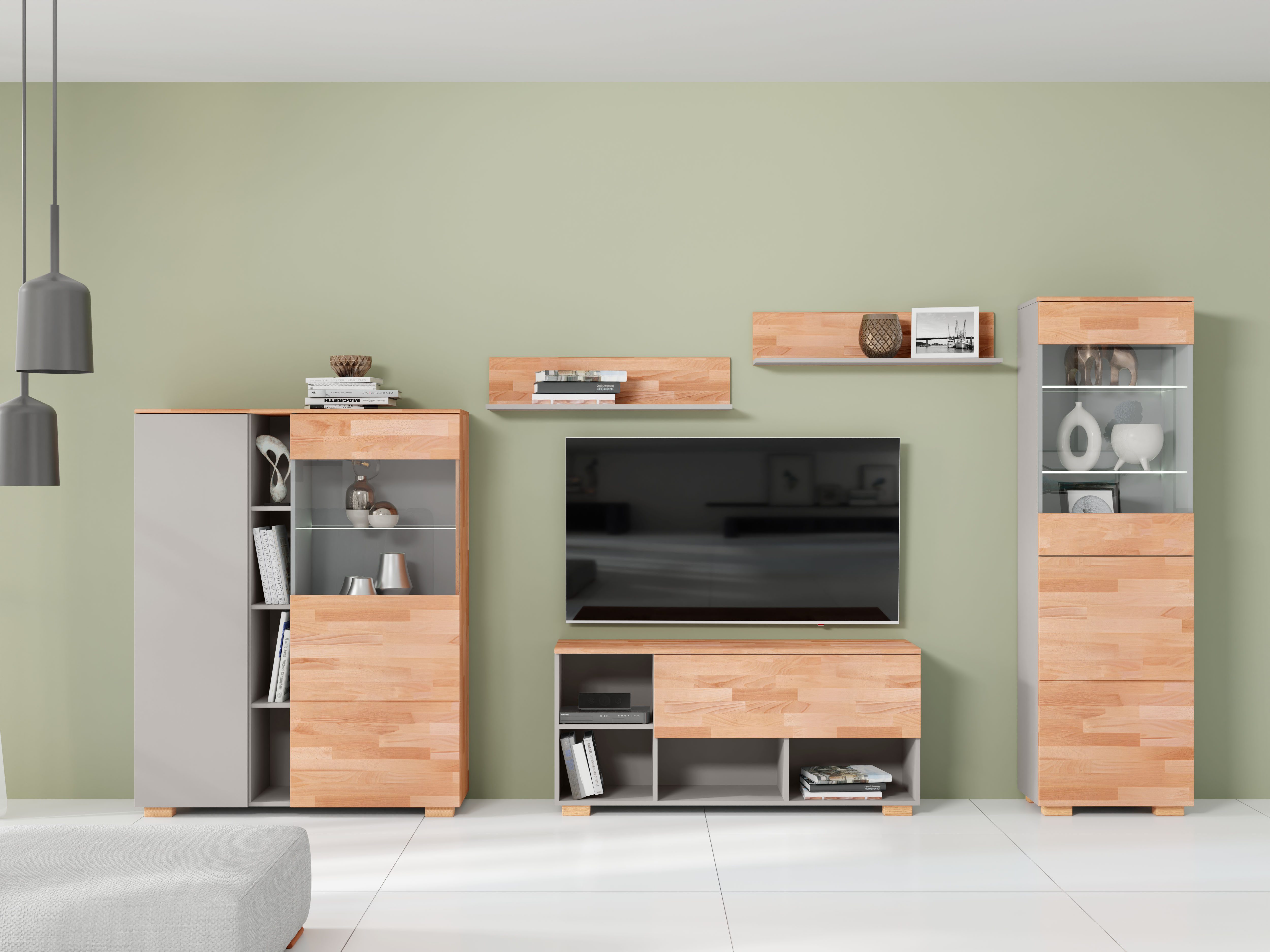 OTTO home Wohnwand, (5-St), schöne moderne Optik
