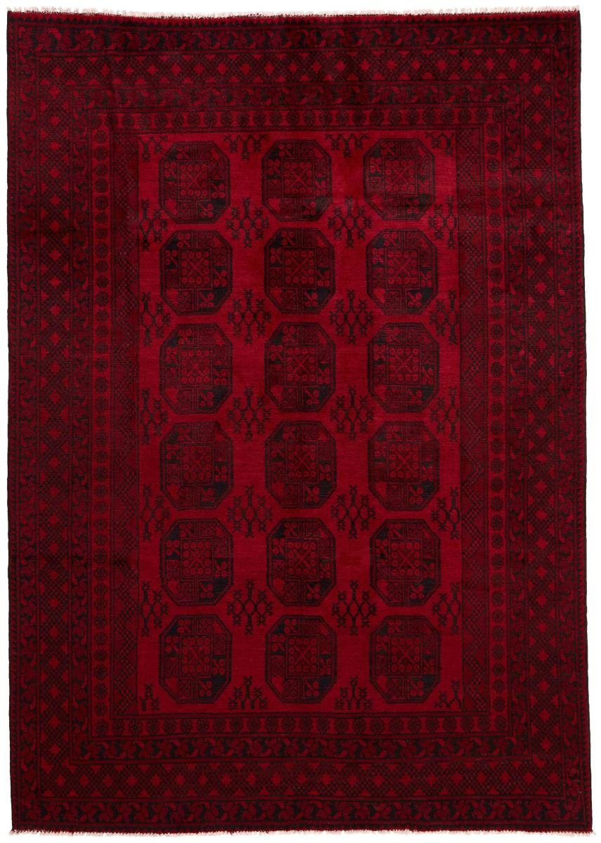 Orientteppich Afghan Akhche 202x284 Handgeknüpfter Orientteppich, Nain Trading, rechteckig, Höhe: 6 mm
